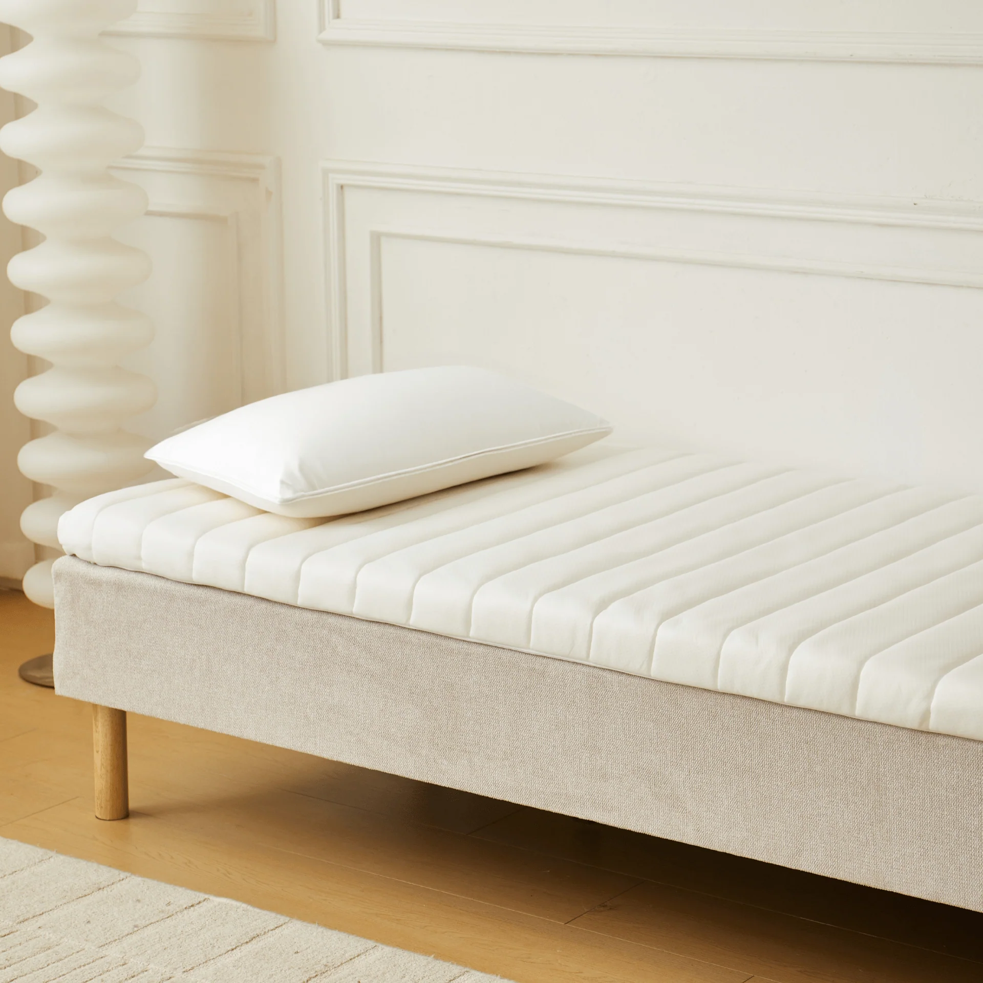 Premium Aksel vit bäddmadrass i memoryskum 90x200x7 cm - Image 6