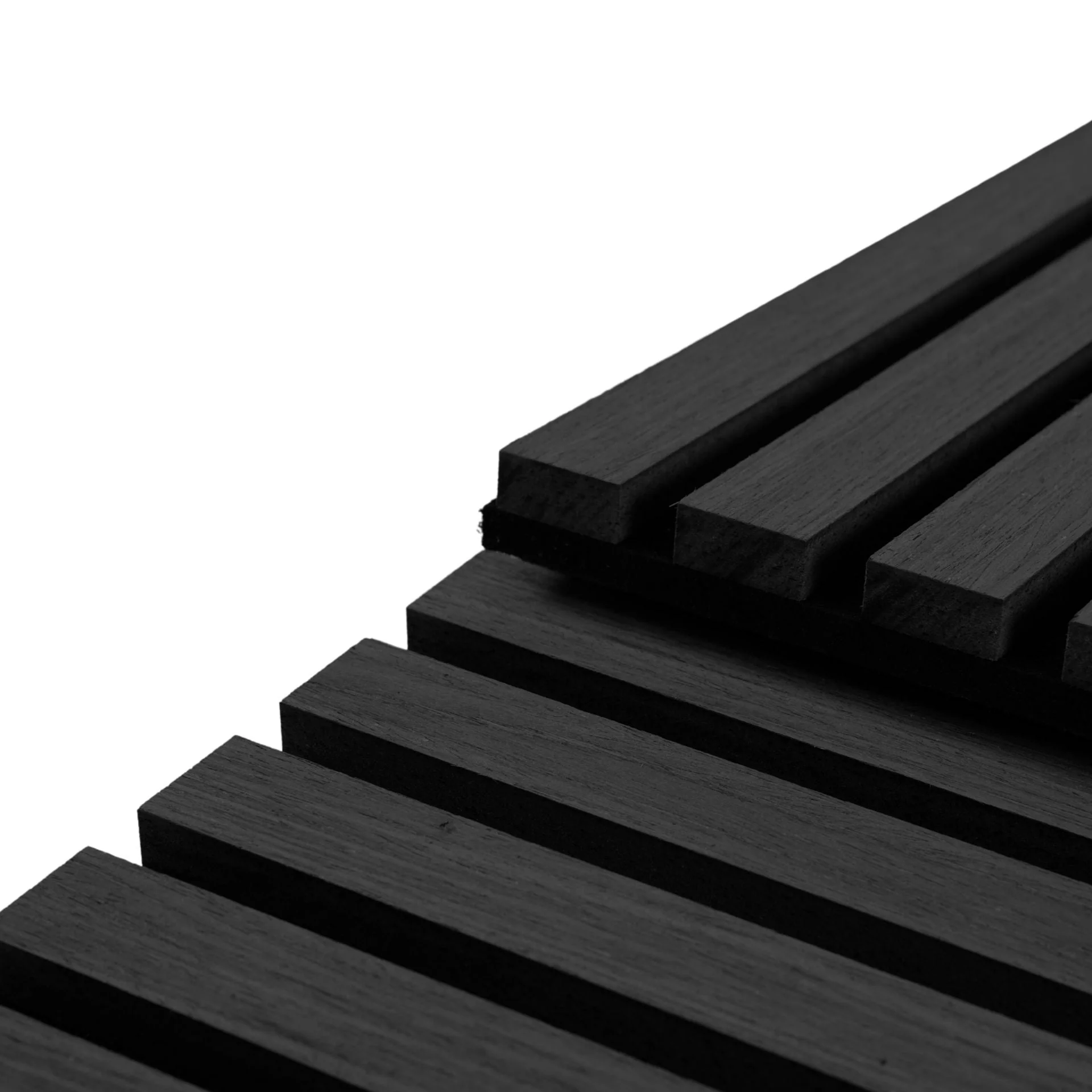 Akustikpanel i svart ekfanér 2600x520x18 mm - Image 3