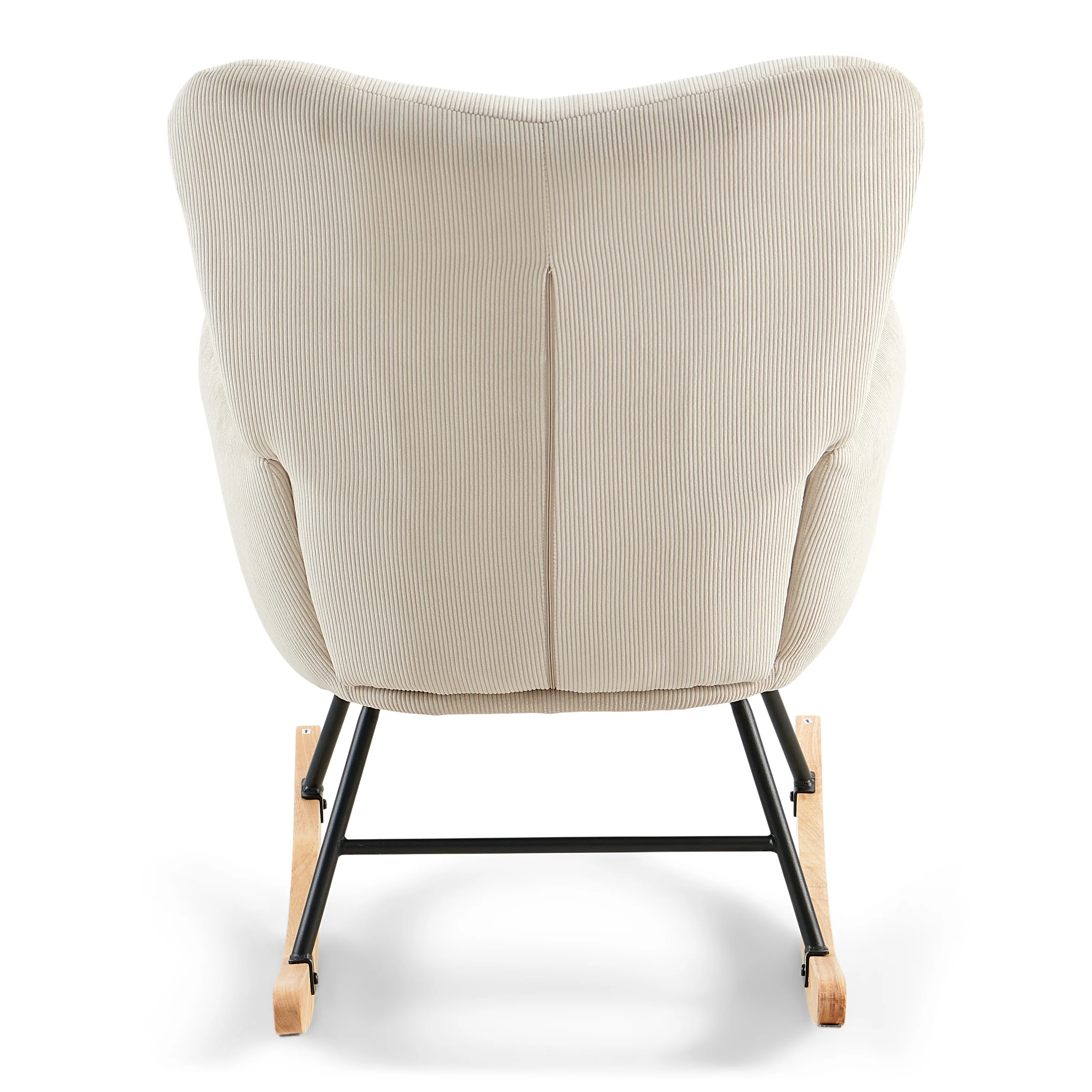 Allison gungstol med armstöd - beige sammet - Image 5