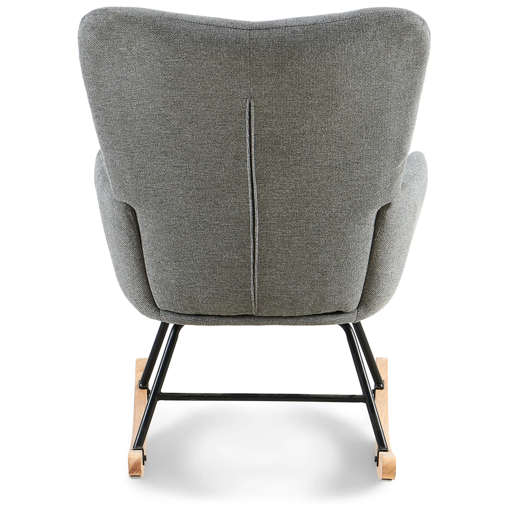 Allison gungstol med armstöd - grå textil - Image 4