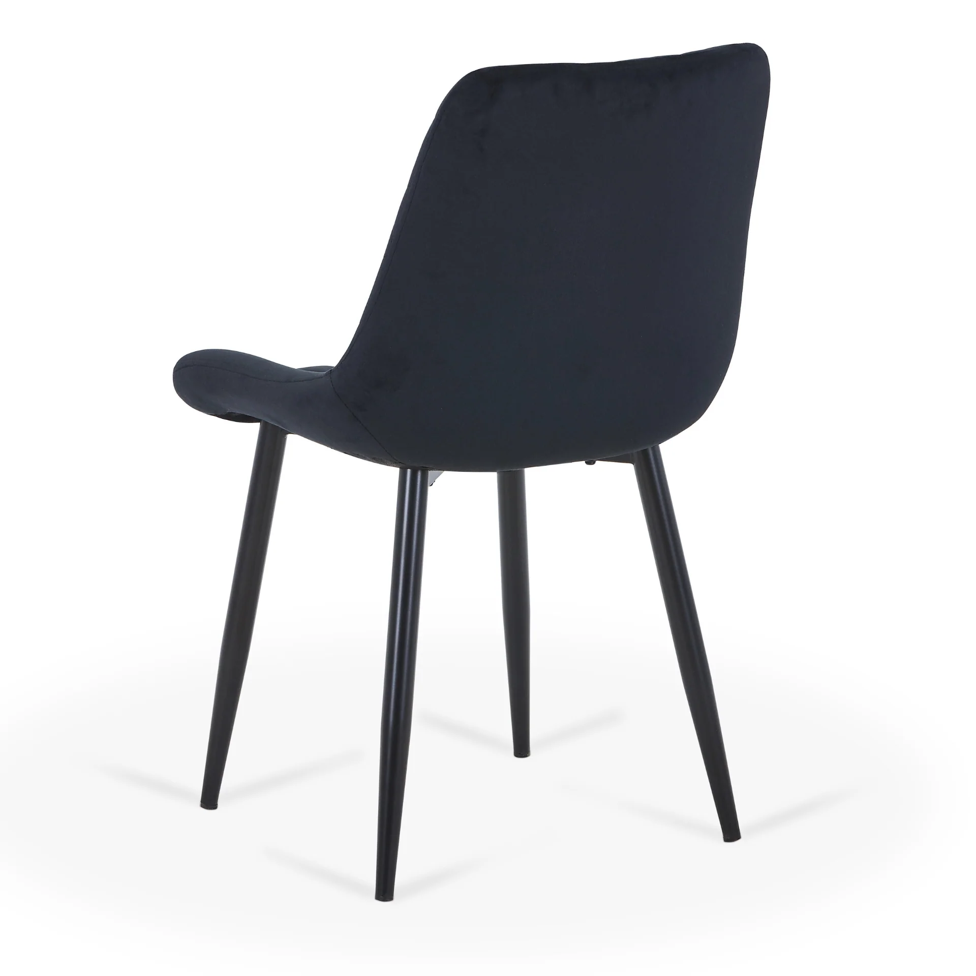 Amina - matstol i svart velour - Image 2