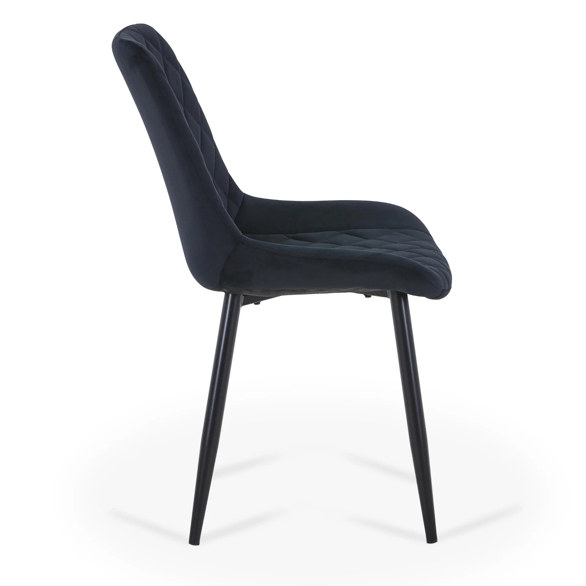 Amina - matstol i svart velour - Image 3