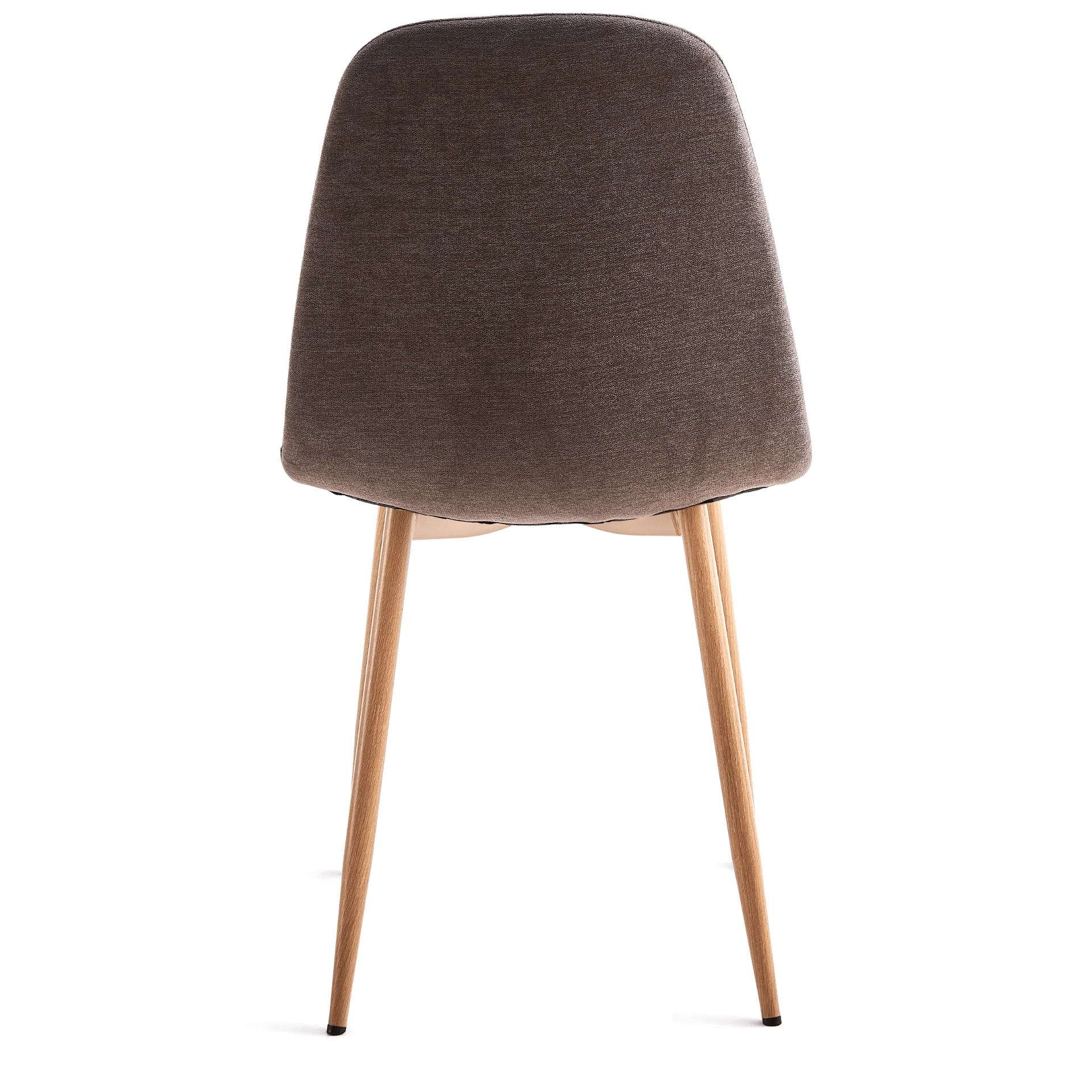 Anna matstol - brun textil med eklook - Image 7