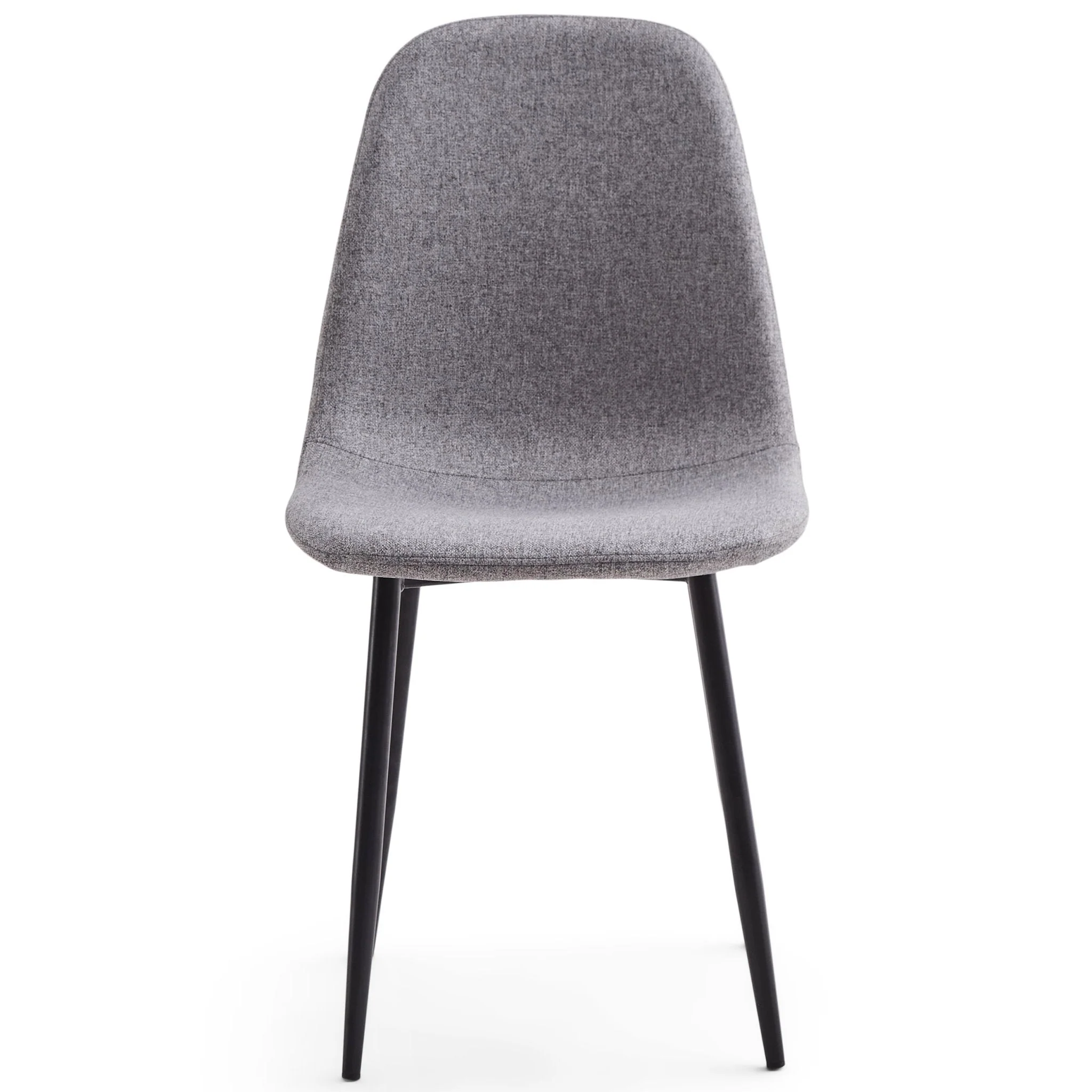 Anna matstol - Grått tyg med svarta ben - Image 6