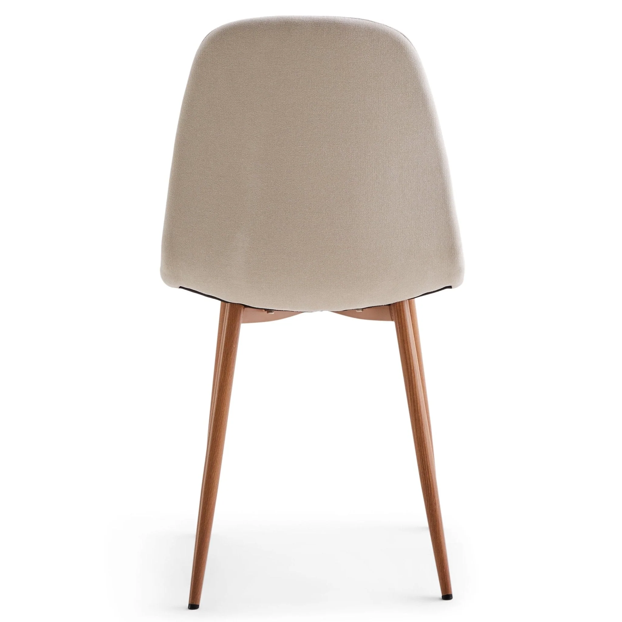 Anna matstol - beige textil med ek-look - Image 5