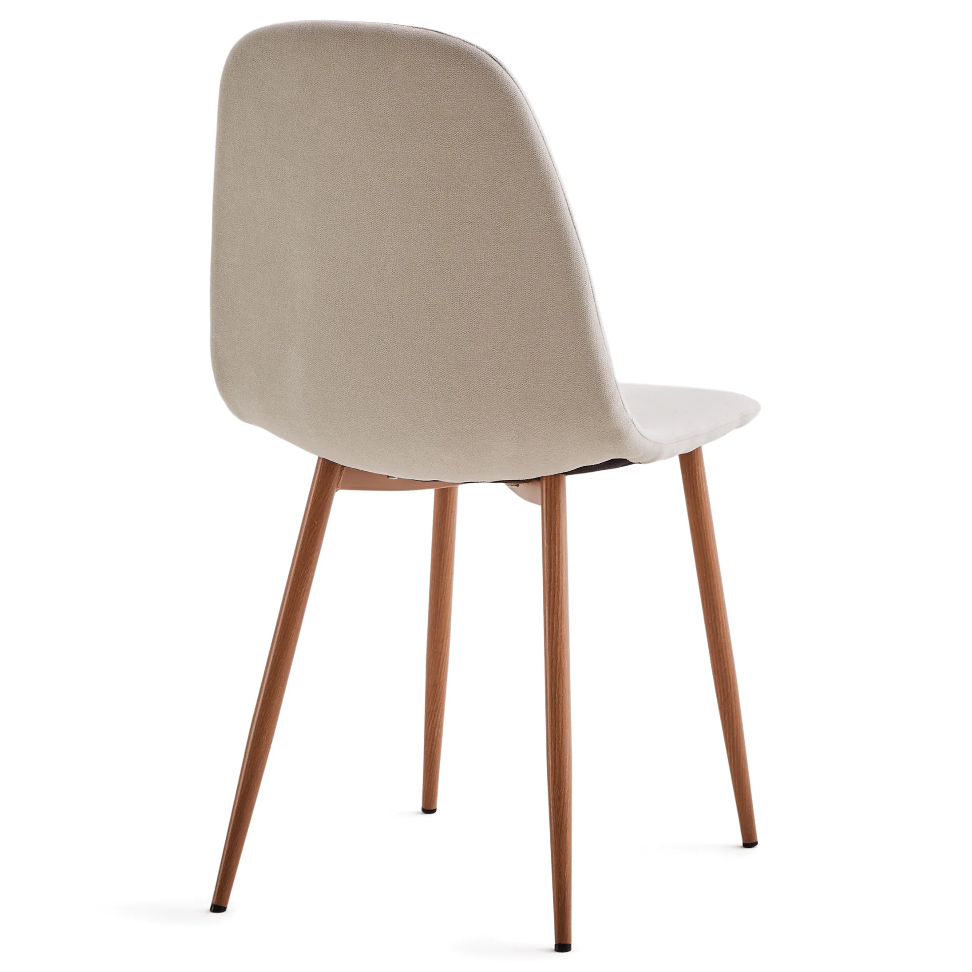 Anna matstol - beige textil med ek-look - Image 6
