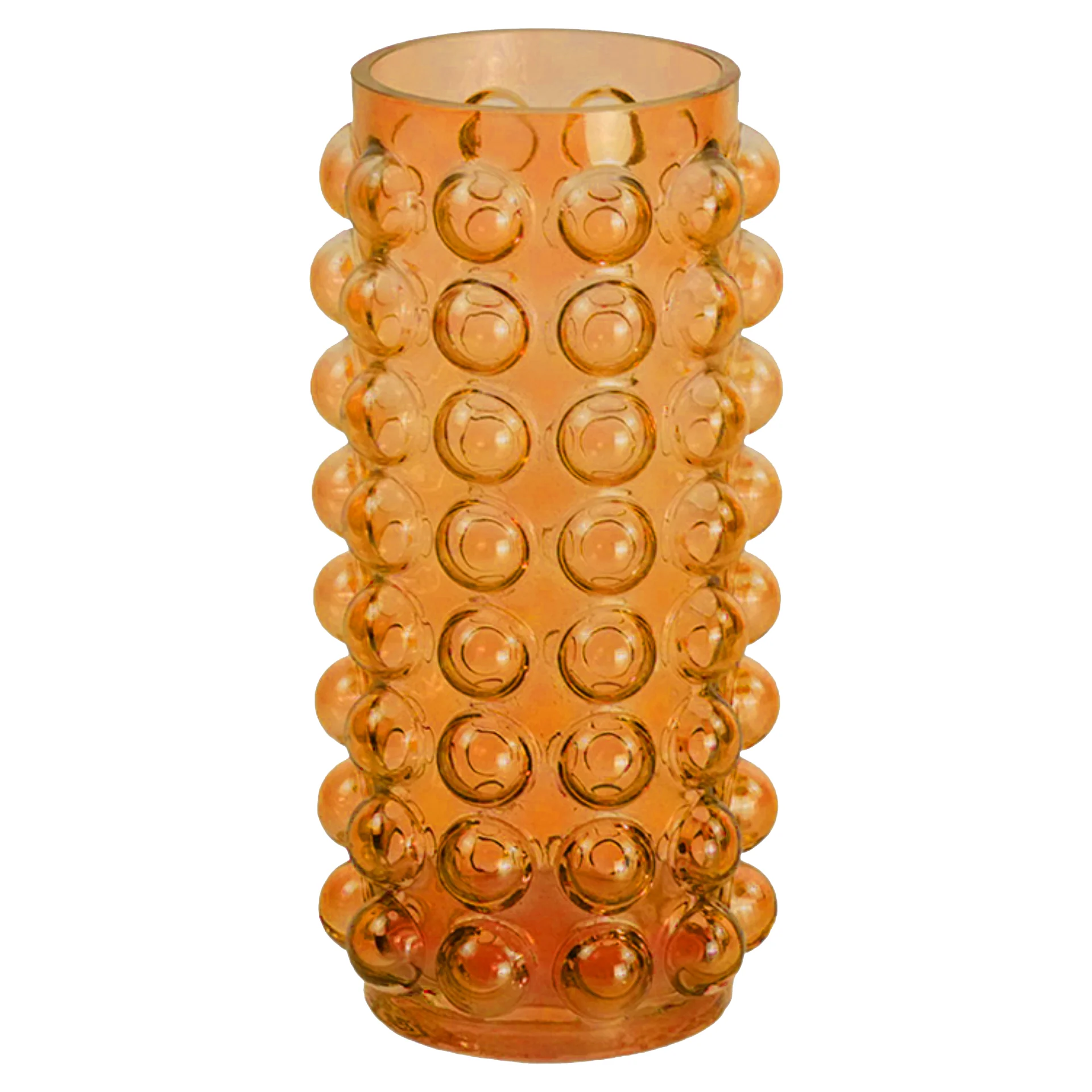 Bea glasvas bärnstensfärgad 23 cm