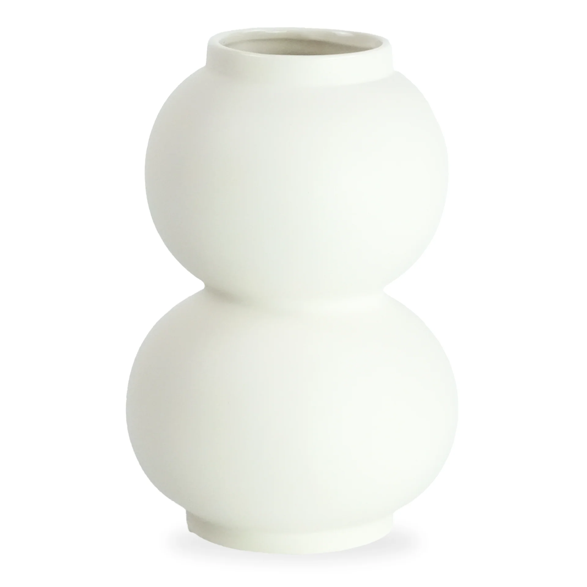 Becca bubbelform keramisk vas vit 21 cm