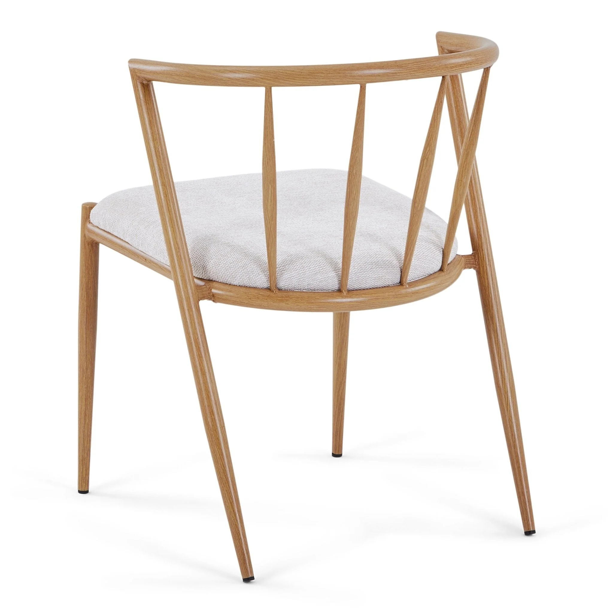 Bella matstol - Eklook med beige klädd sits - Image 4