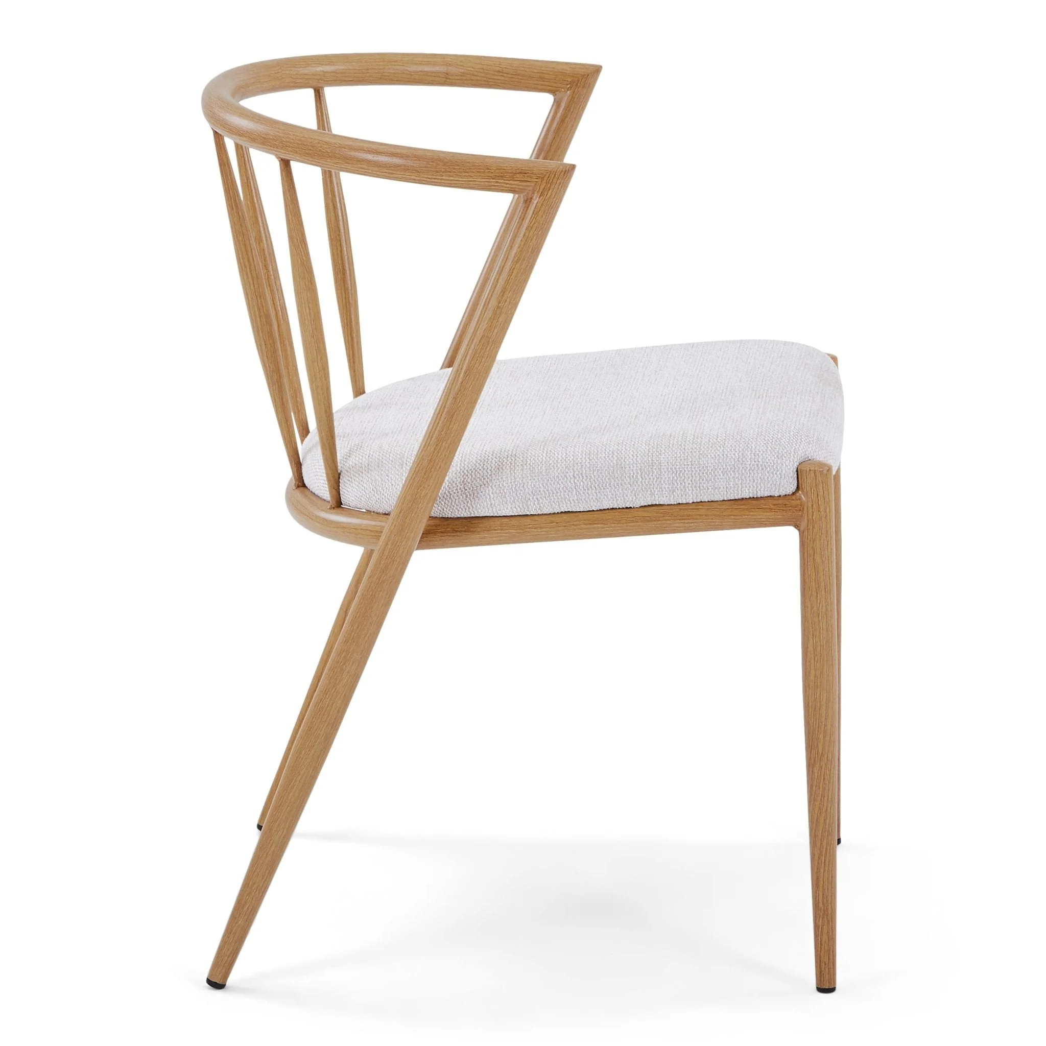 Bella matstol - Eklook med beige klädd sits - Image 5