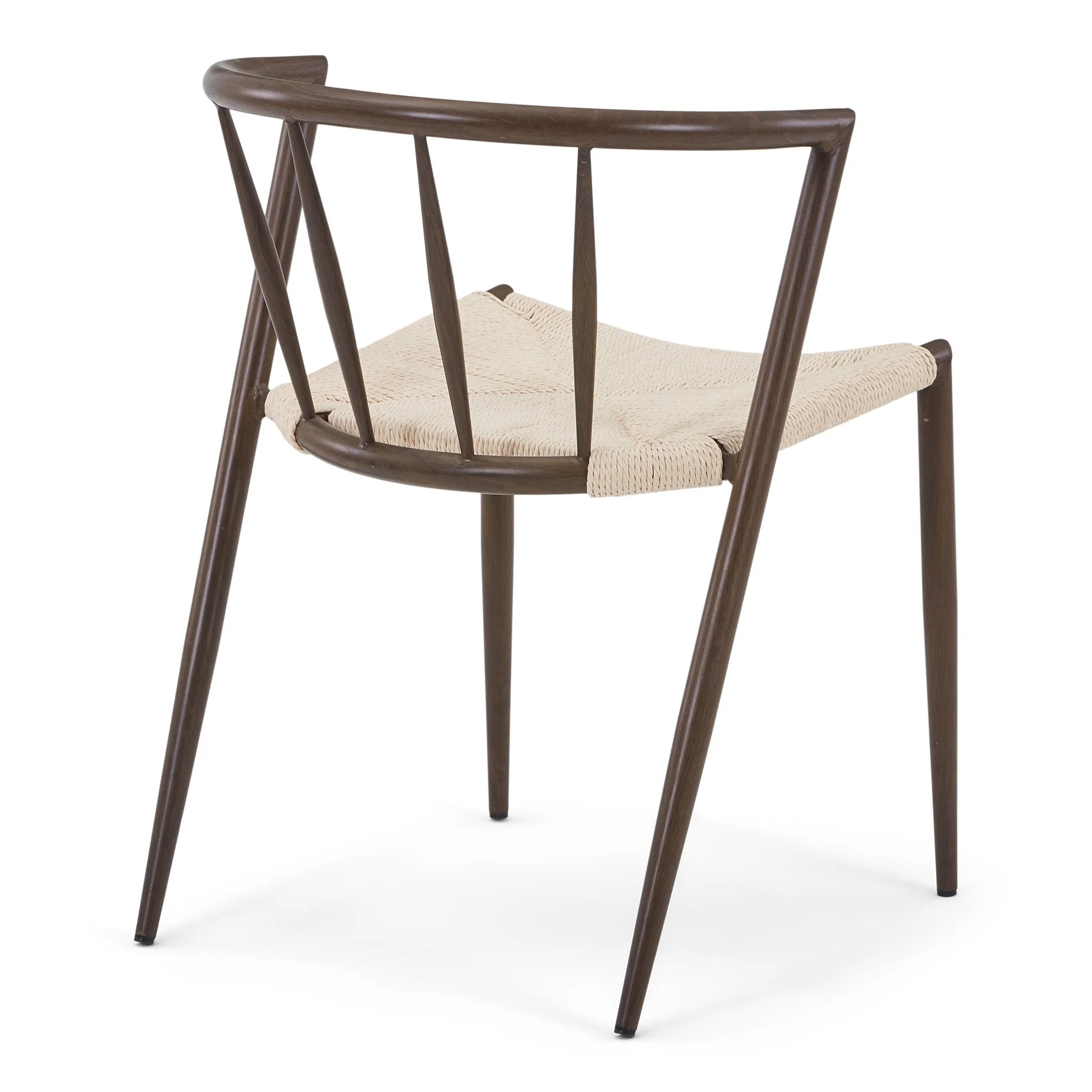 Bella - Matstol/köksstolar i Rökt eklook med naturväv - Image 4