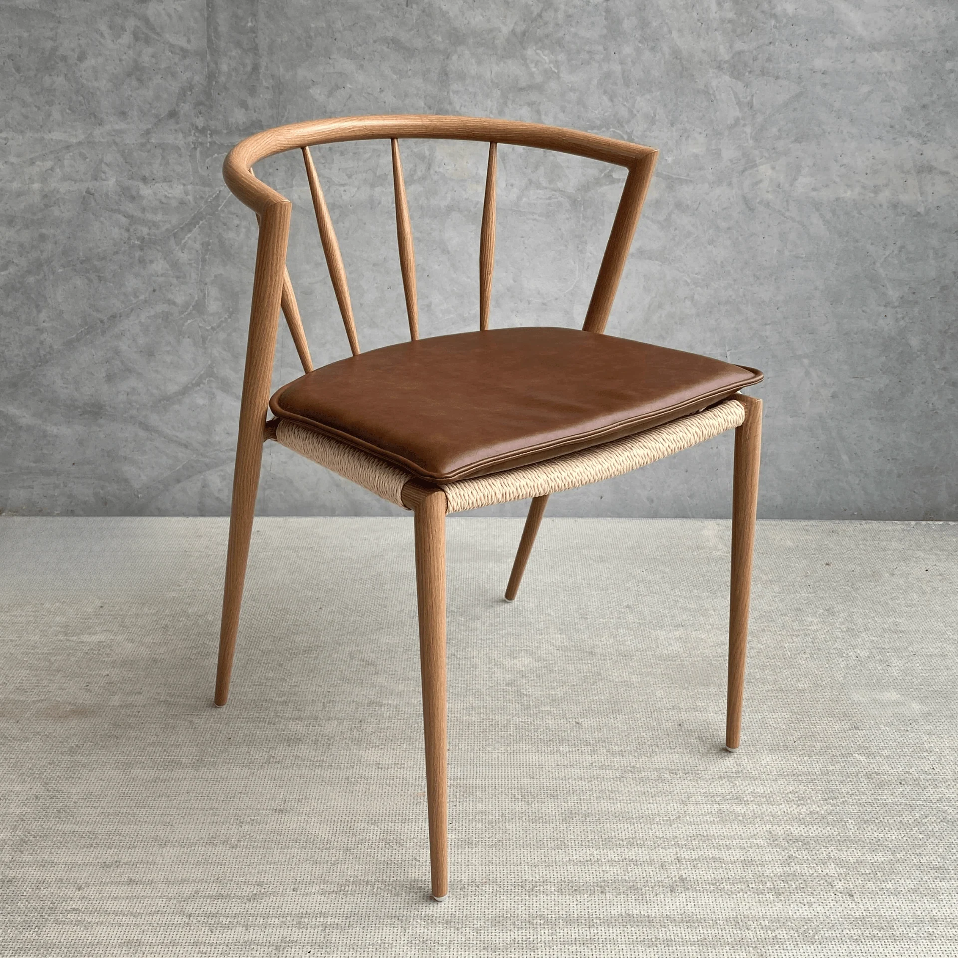 Bella - sittdyna i brunt konstläder - Image 6