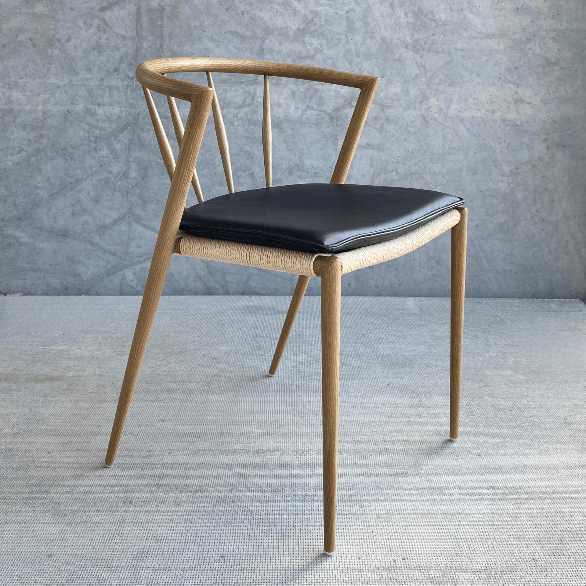 Bella - Sittdyna i svart konstläder - Image 3