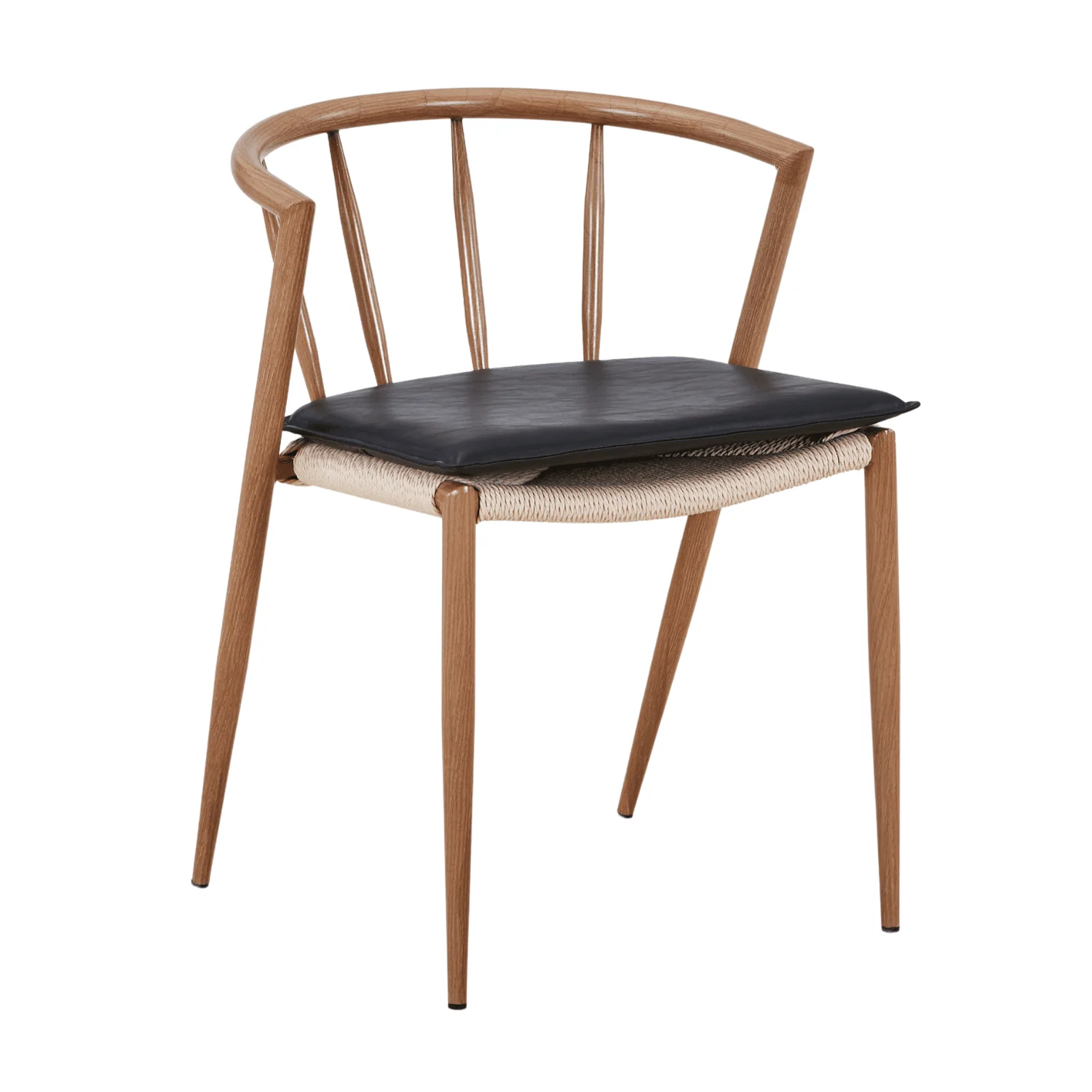 Bella - Sittdyna i svart konstläder - Image 5