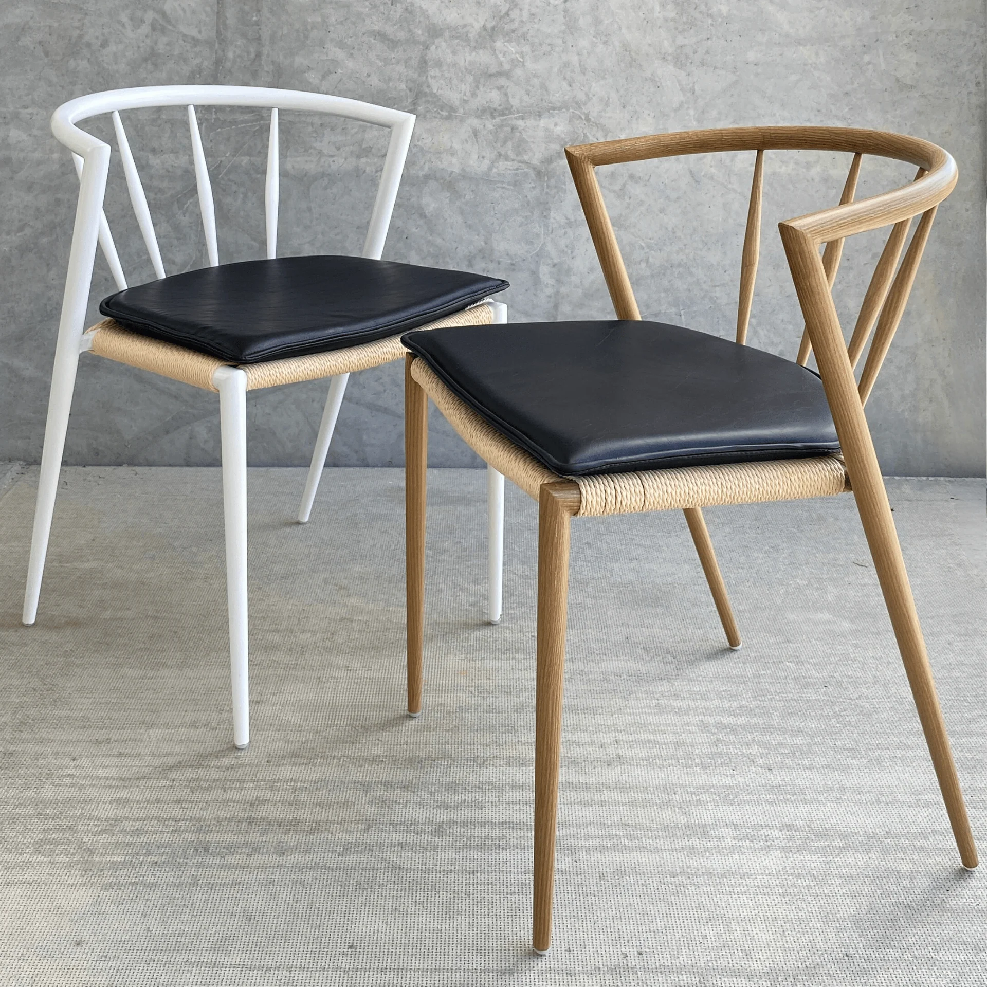 Bella - Sittdyna i svart konstläder - Image 6