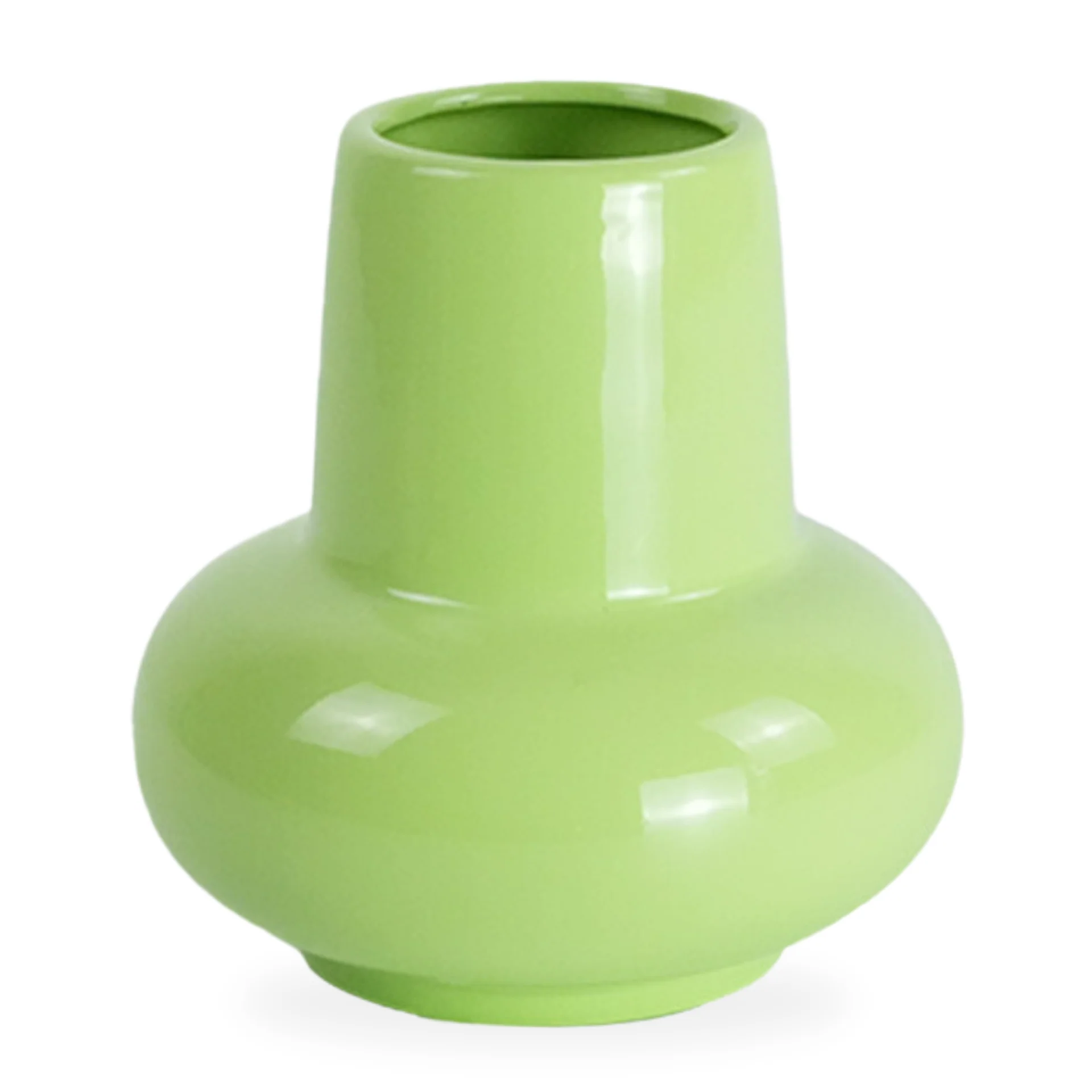 Birka keramisk vas grön 15 cm