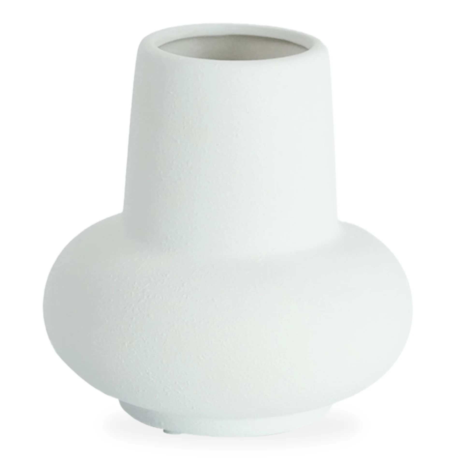 Birka keramisk vas vit 15 cm