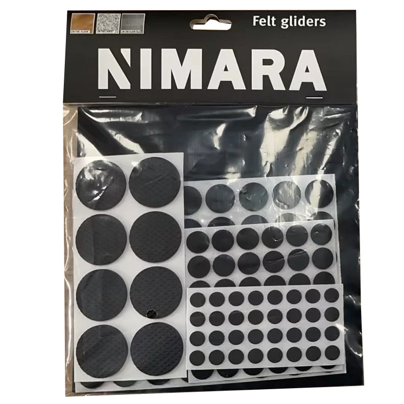 Halkfria filtskydd/möbelunderlägg för golvskydd (125 st)