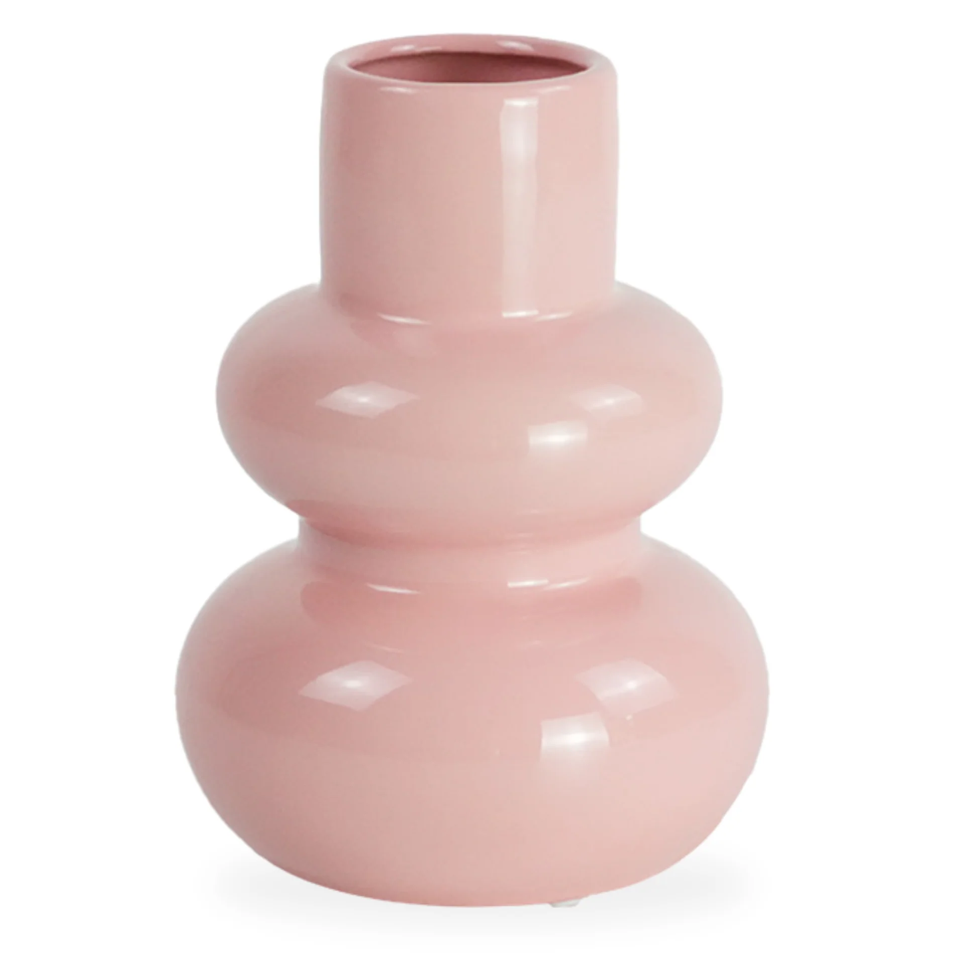 Bliss keramisk vas rosa 19,5 cm