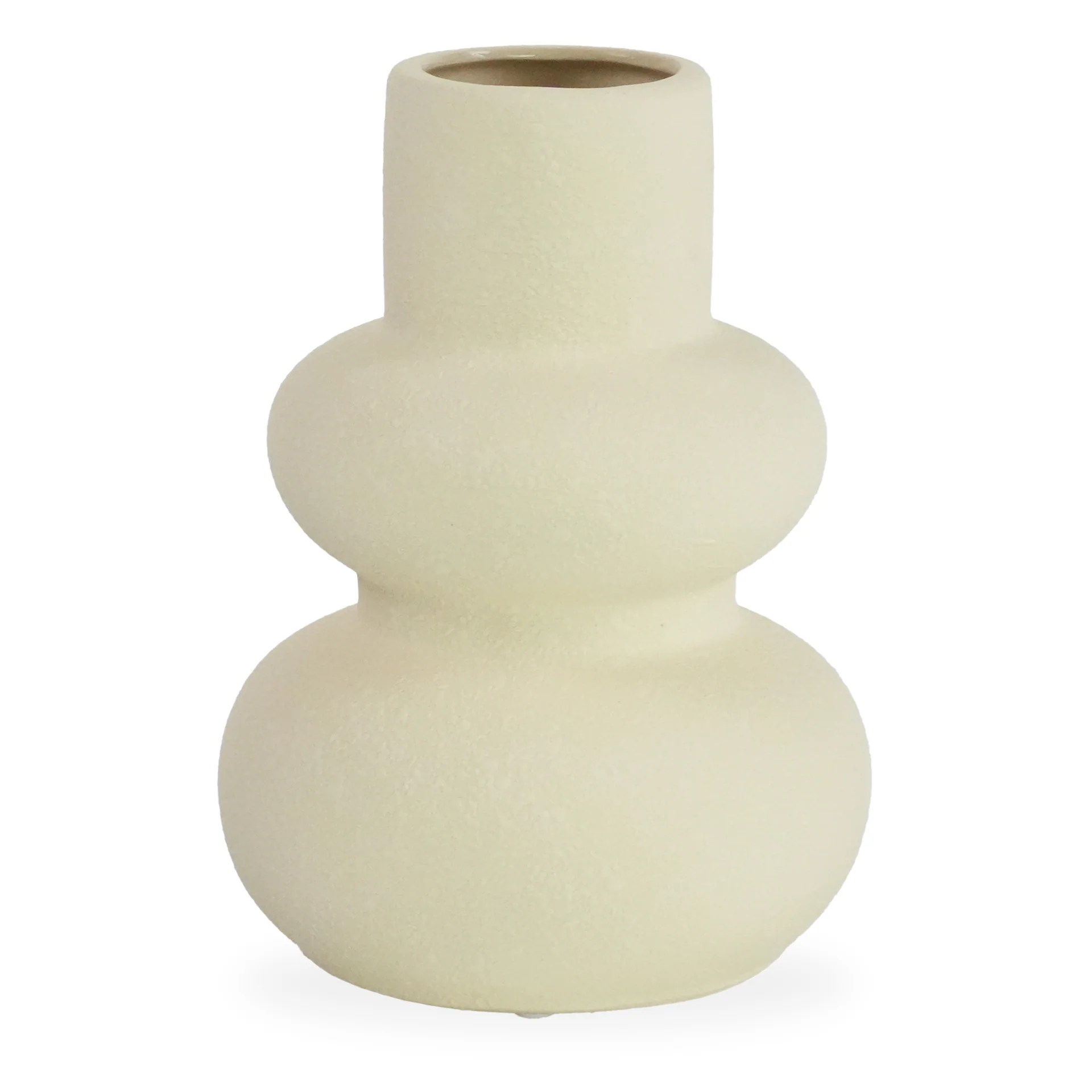 Bliss keramisk vas sandfärgad 19,5 cm