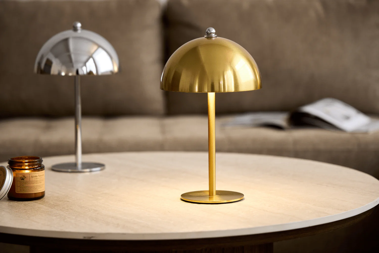 Bloom bordslampa Krom - Image 4