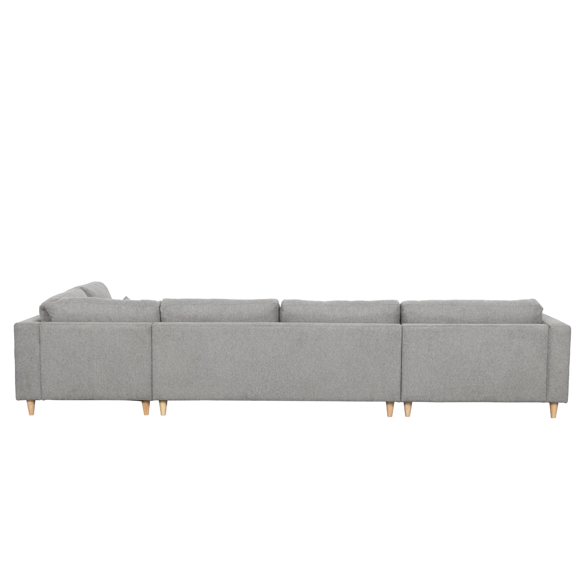 Brandy - vänstervänd U-soffa i grått med divan - L: 360 x D: 211 x H: 78 cm - Image 4