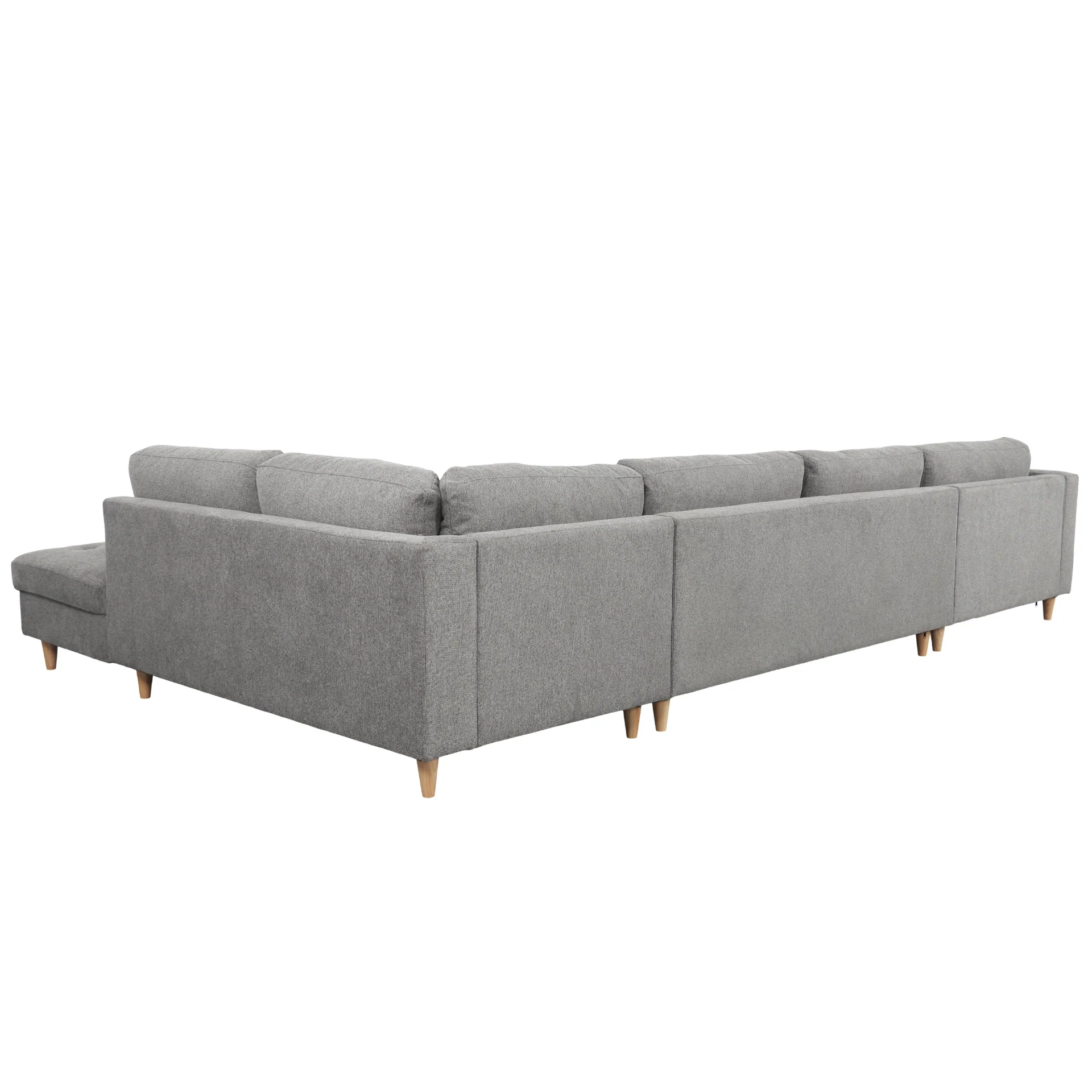 Brandy - vänstervänd U-soffa i grått med divan - L: 360 x D: 211 x H: 78 cm - Image 5
