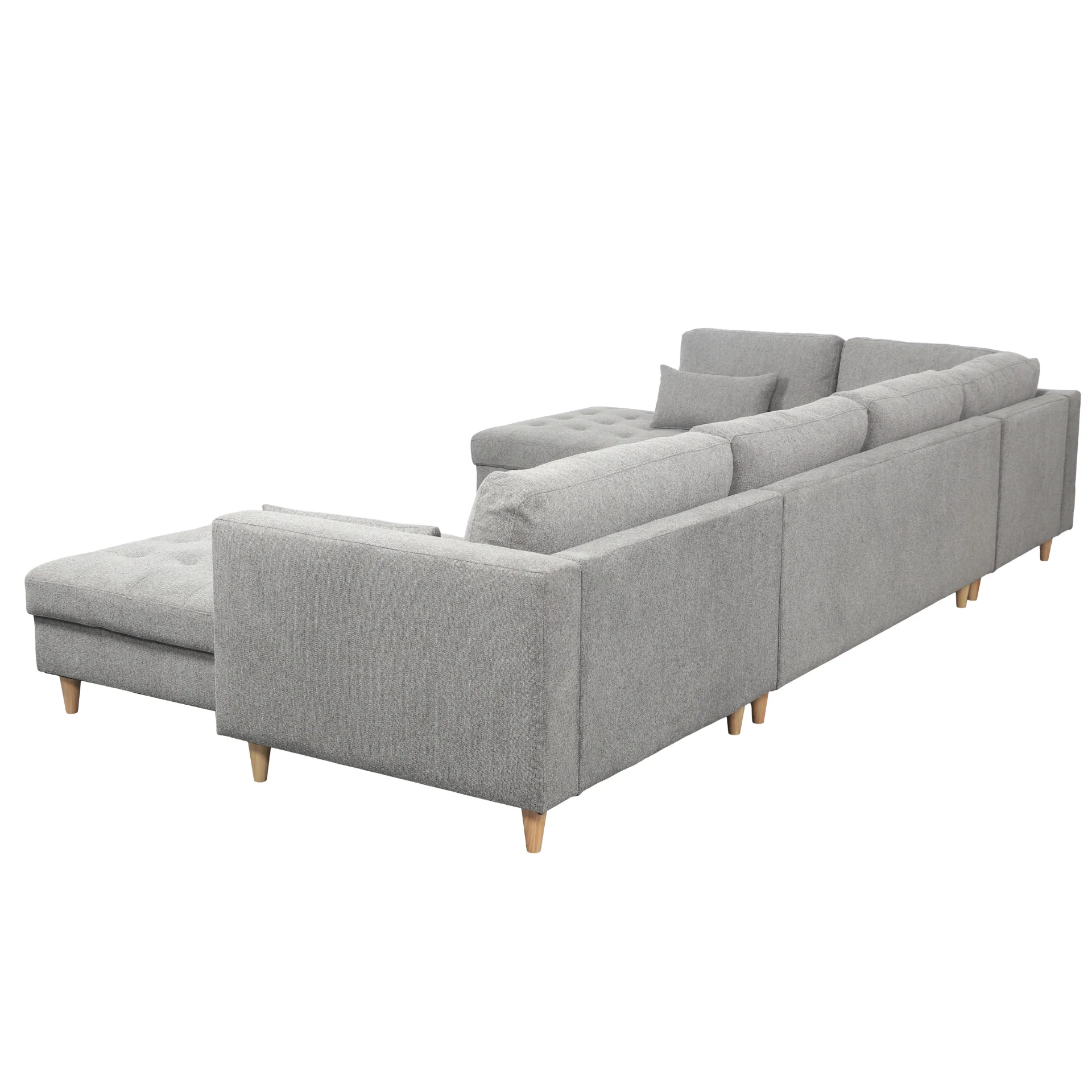 Brandy - högerändad U-soffa i grått med divan - L: 360 x D: 211 x H: 78 cm - Image 4