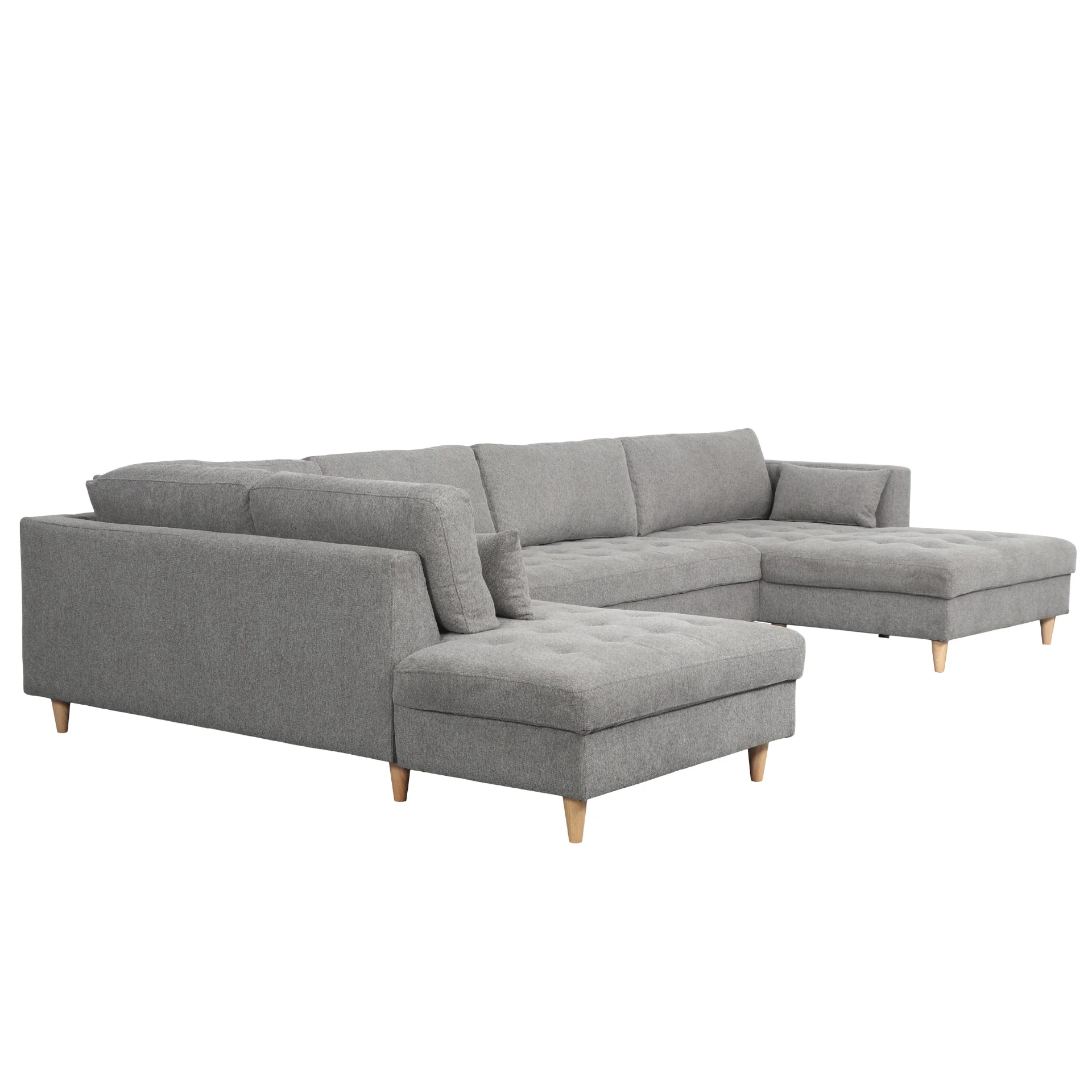 Brandy - högerändad U-soffa i grått med divan - L: 360 x D: 211 x H: 78 cm - Image 5