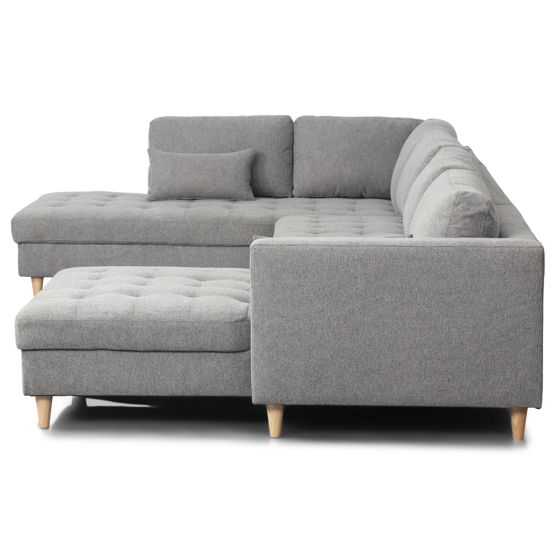 Brandy - högerändad U-soffa i grått med divan - L: 360 x D: 211 x H: 78 cm - Image 7