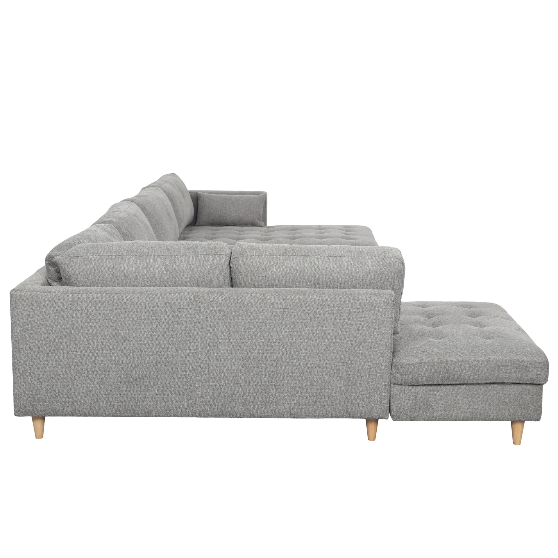 Brandy - högerändad U-soffa i grått med divan - L: 360 x D: 211 x H: 78 cm - Image 8