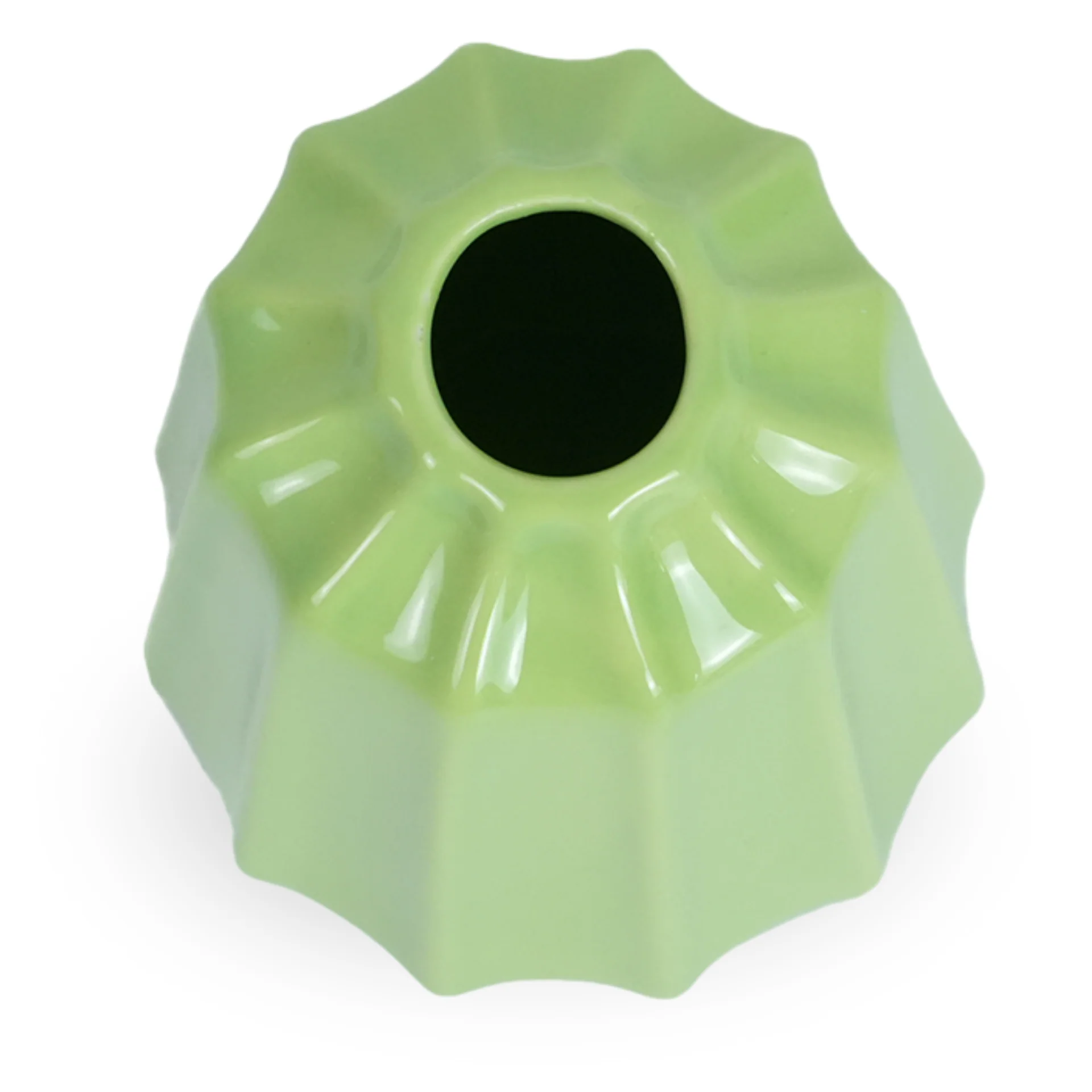 Caddi keramisk vas grön 15 cm - Image 2