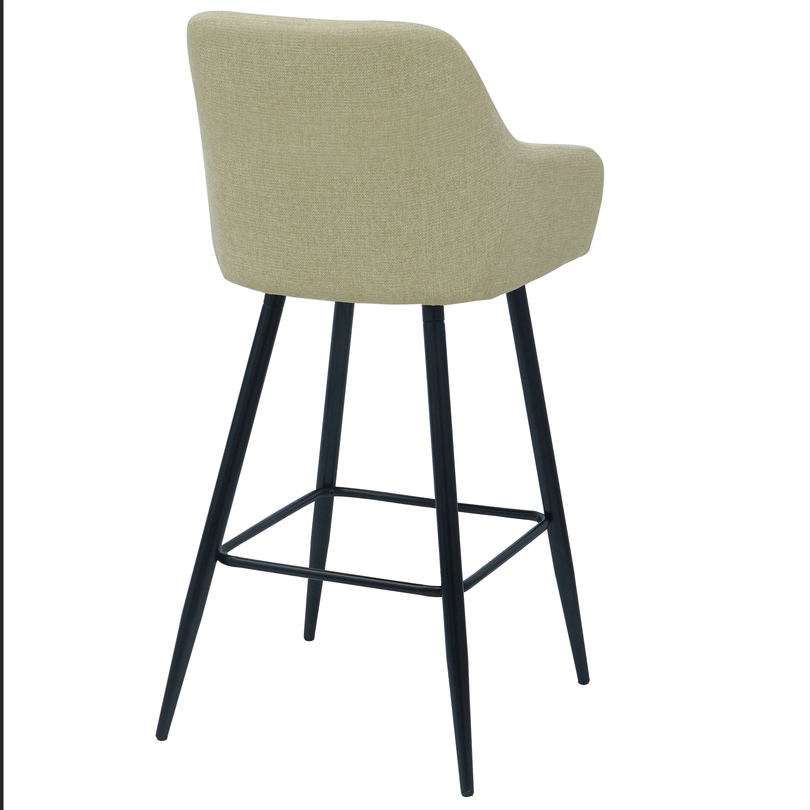Carlo barstol - beige med armstöd 65 cm - Image 3