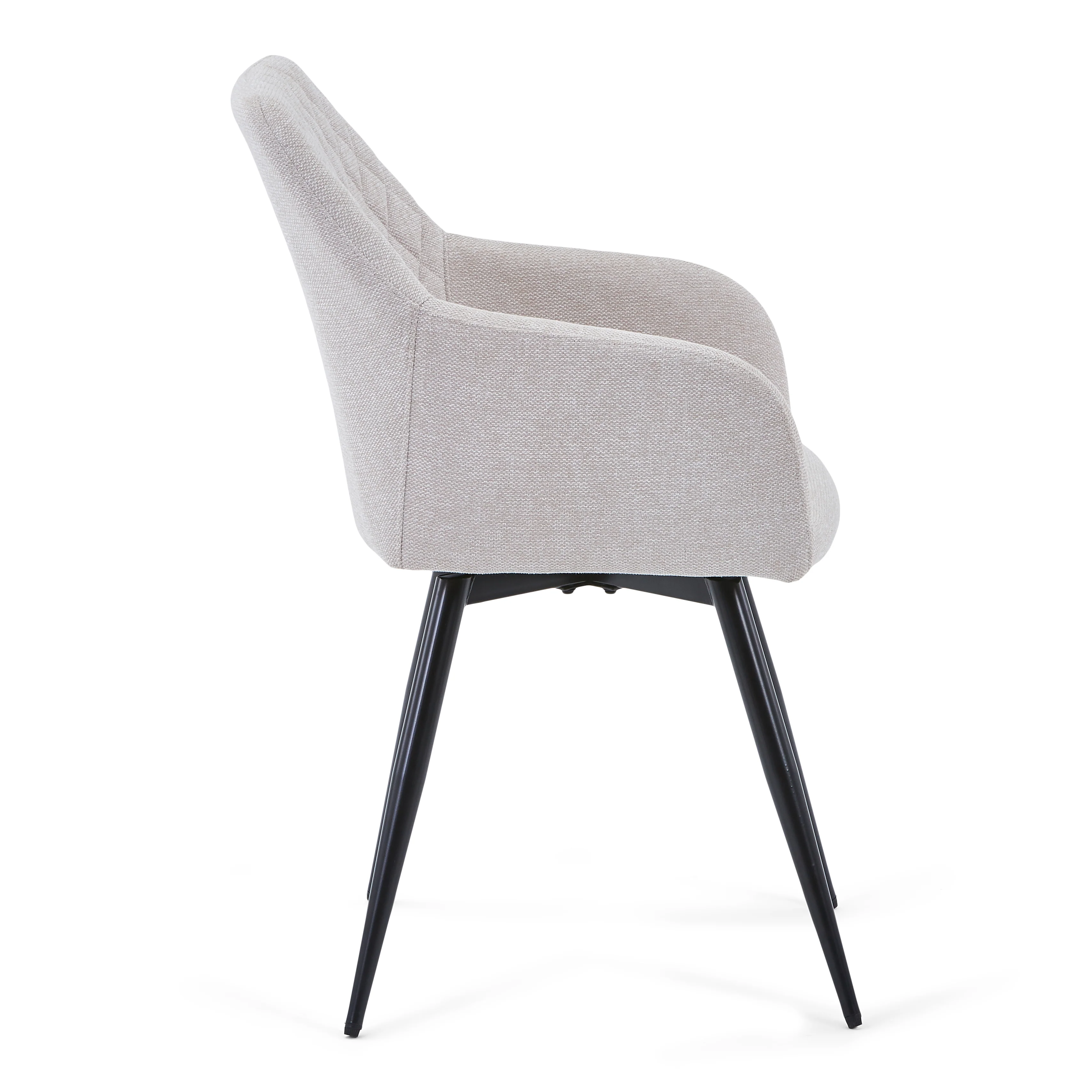 Carlo - Snurrstol med armstöd i beige - Image 4