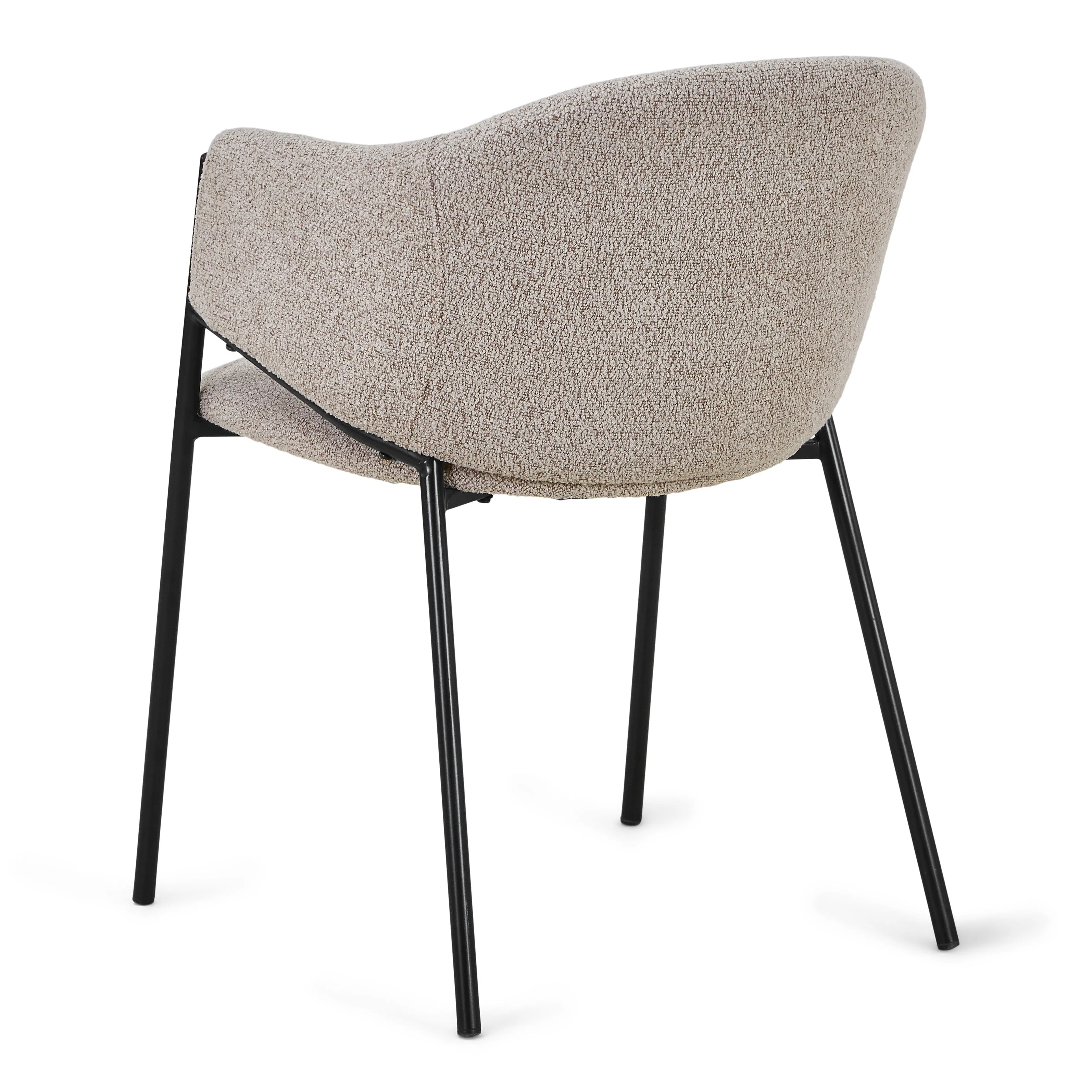 Carolina matstol i beige bouclé - Image 4