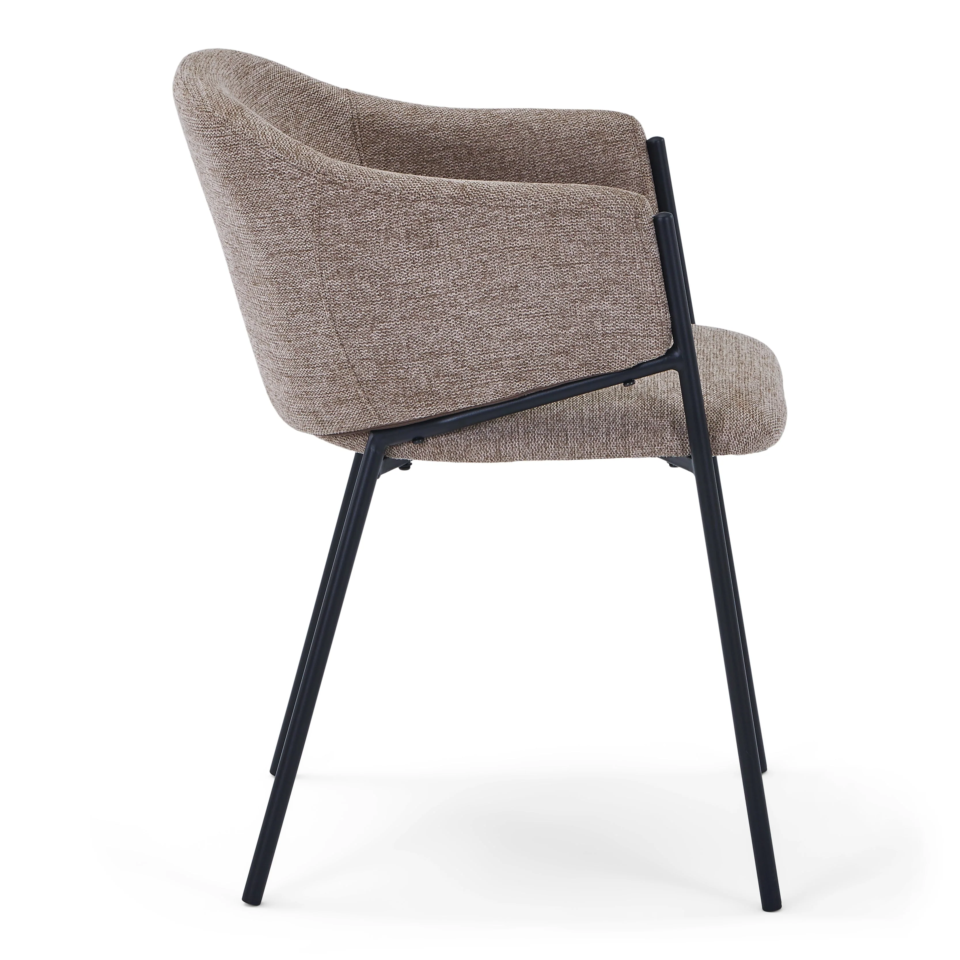 Carolina matstol i sand textil - Image 4