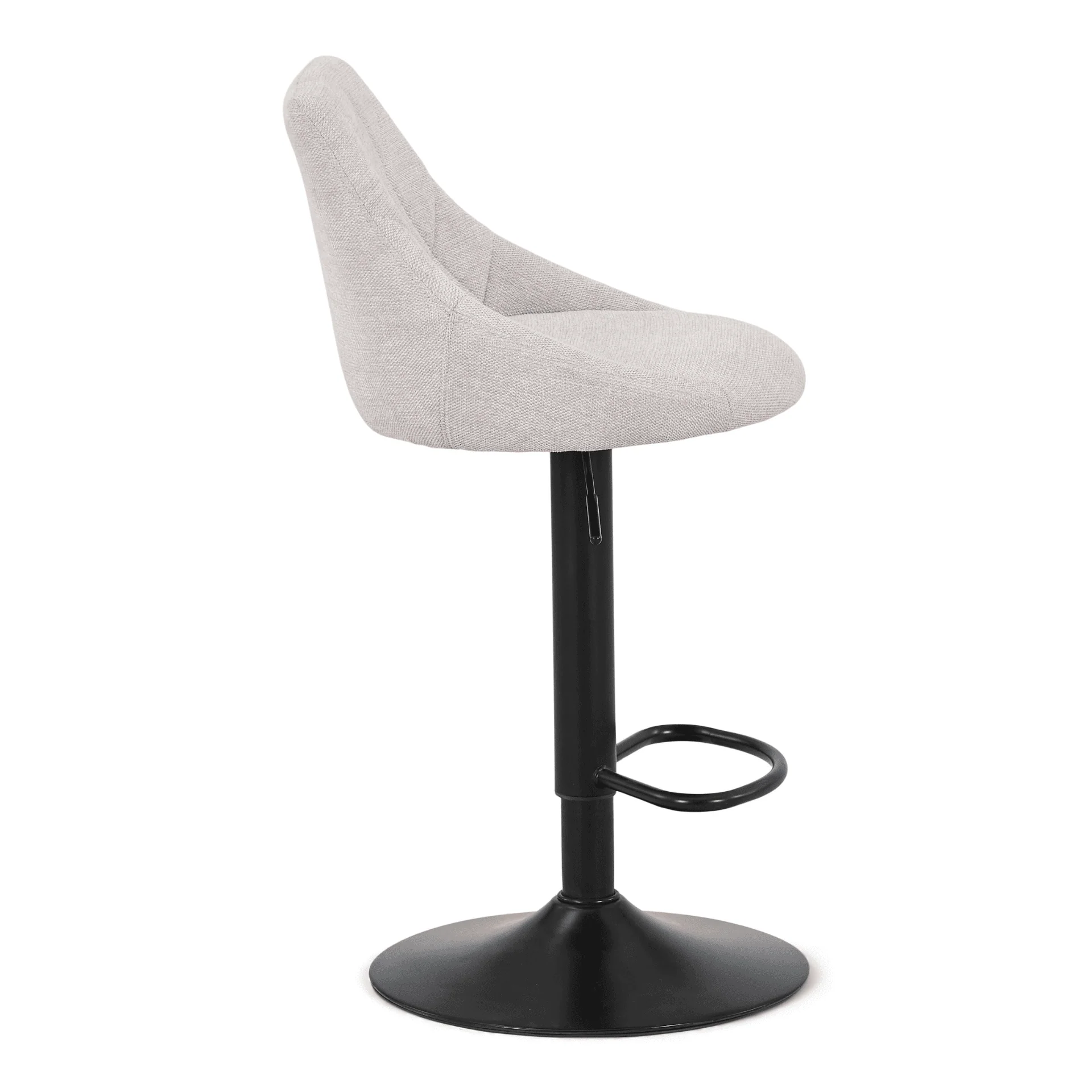 Cassie - beige justerbar barstol med 360 graders svängfunktion - Image 9