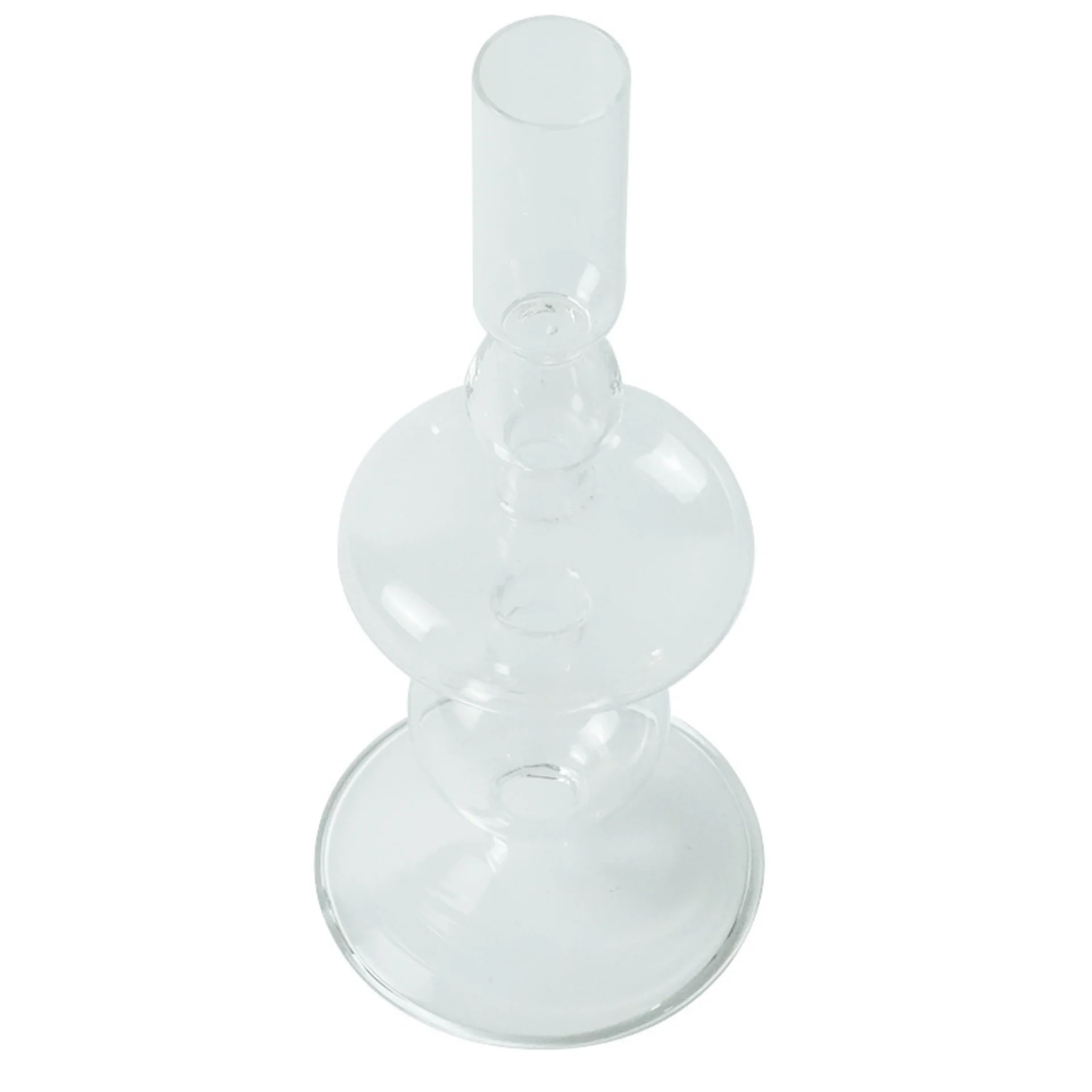 Chicka ljusstake glas klar 21 cm - Image 2
