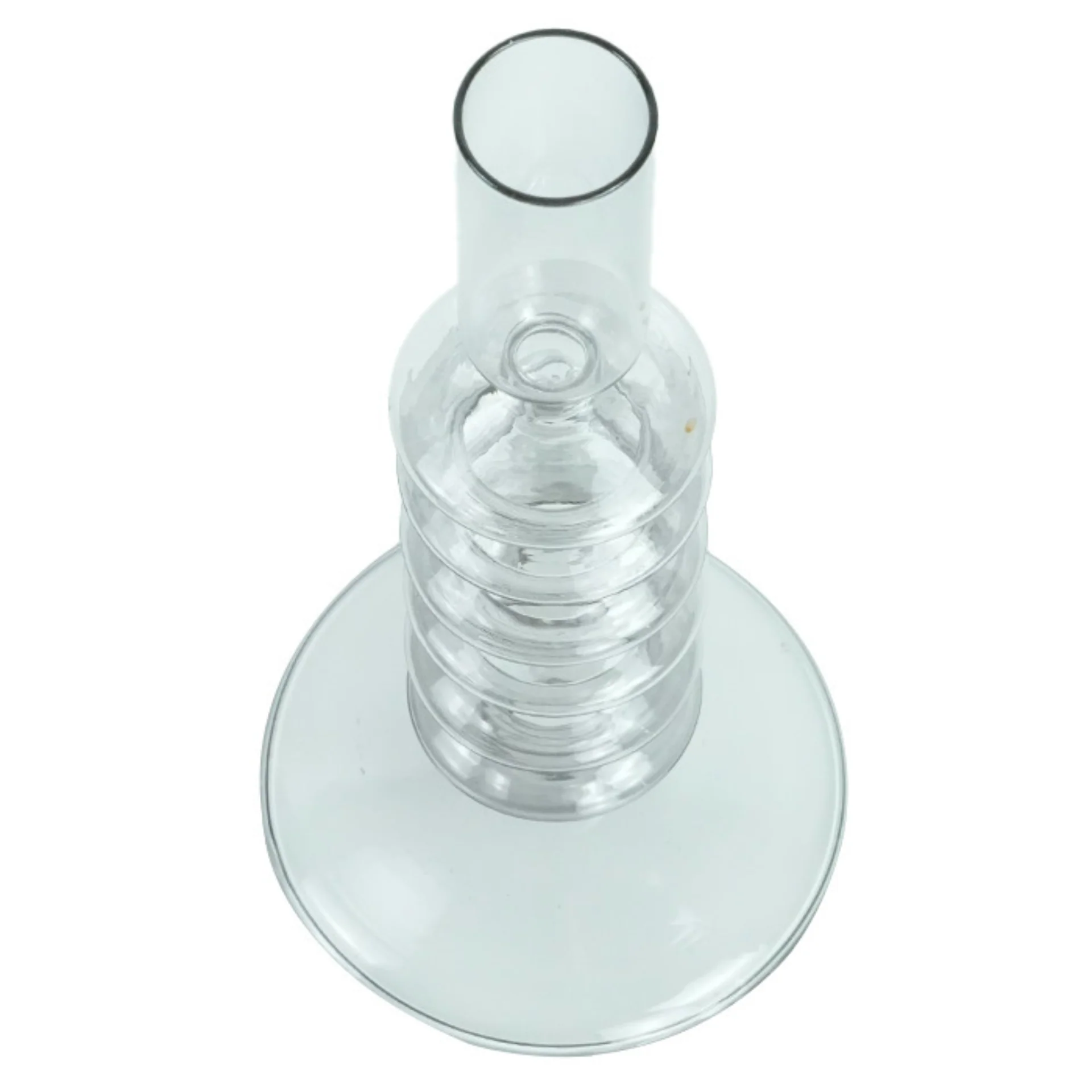 Chili ljusstake glas grå 21 cm - Image 2