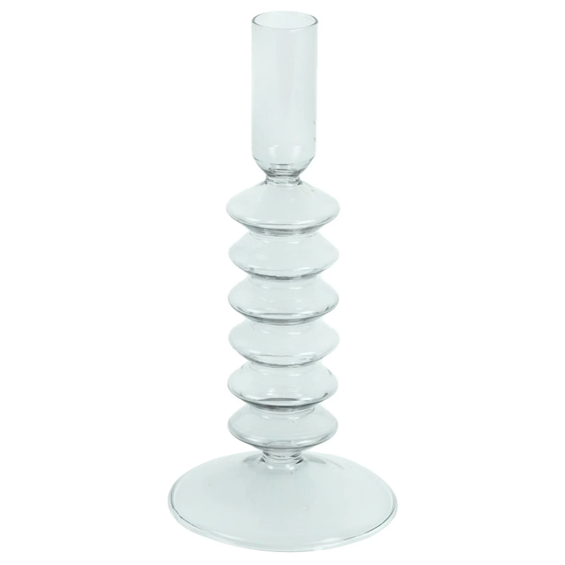 Chili ljusstake glas grå 21 cm - Image 3