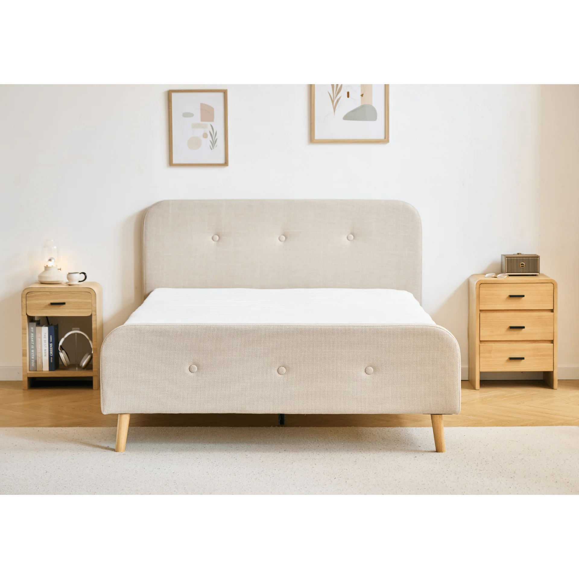 Christian sängram i beige 180x200 cm - Image 3