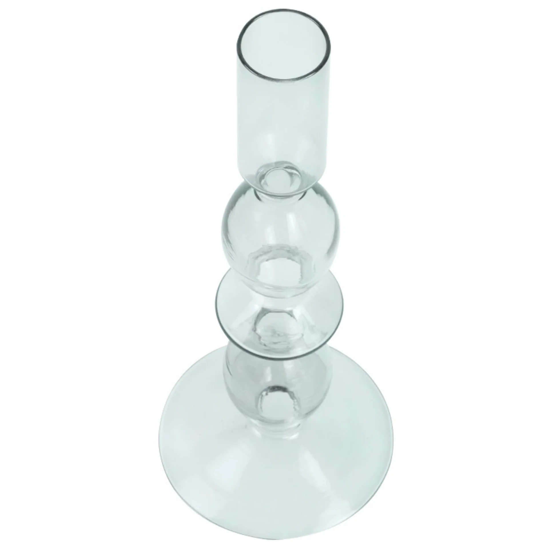 Cora glas ljusstake grå 20 cm - Image 2
