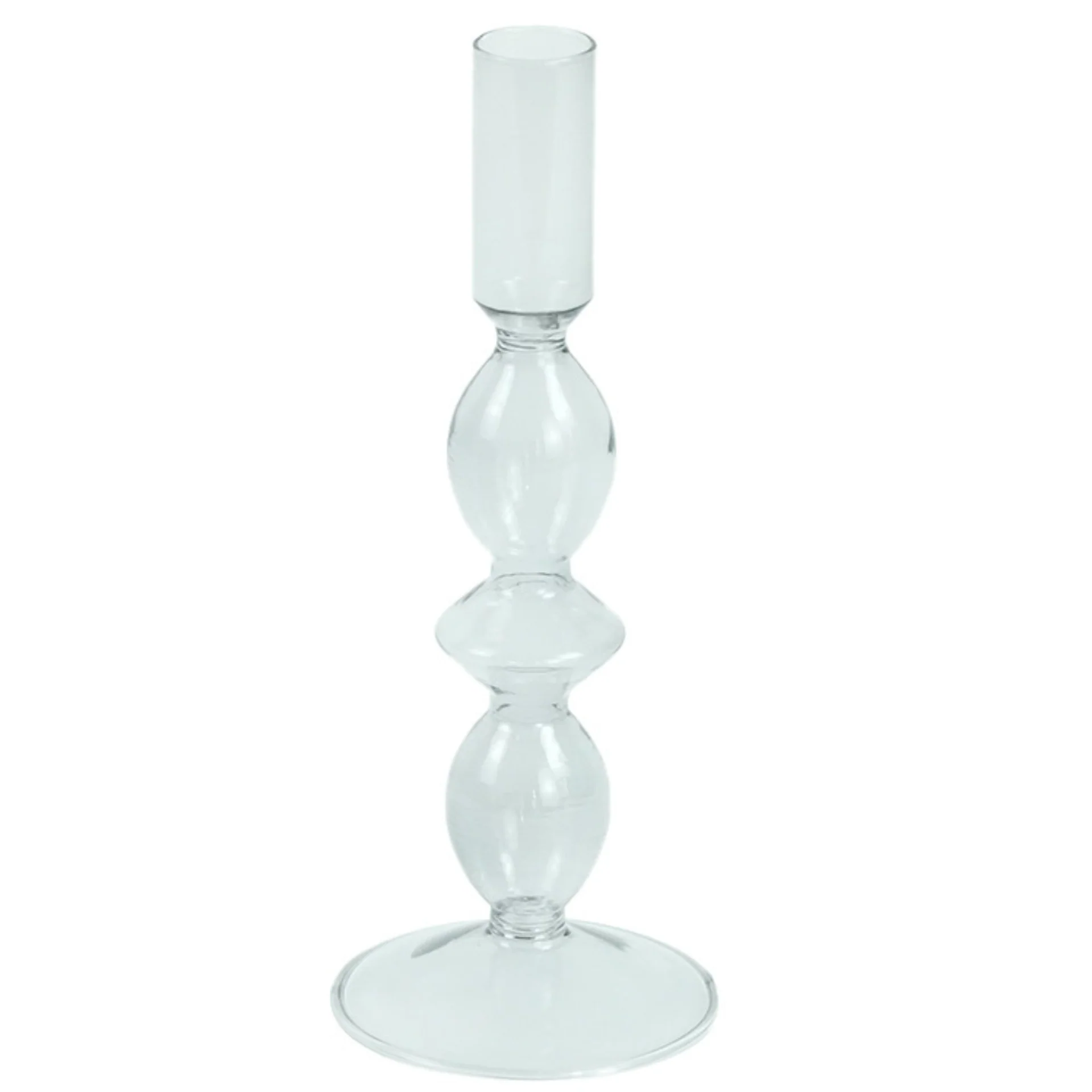 Cora glas ljusstake grå 20 cm - Image 3