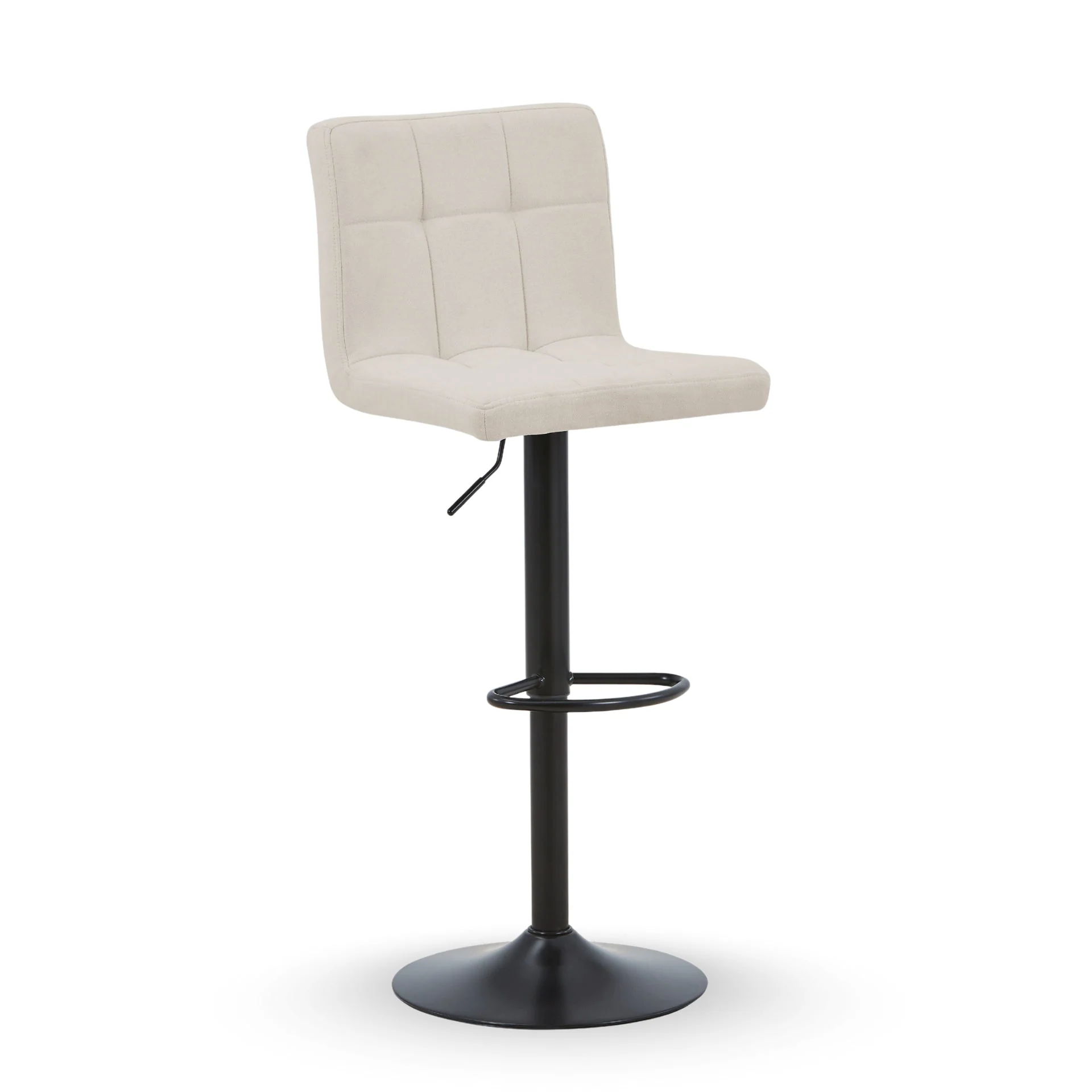Diana - beige justerbar barstol med 360 graders svängfunktion - Image 4