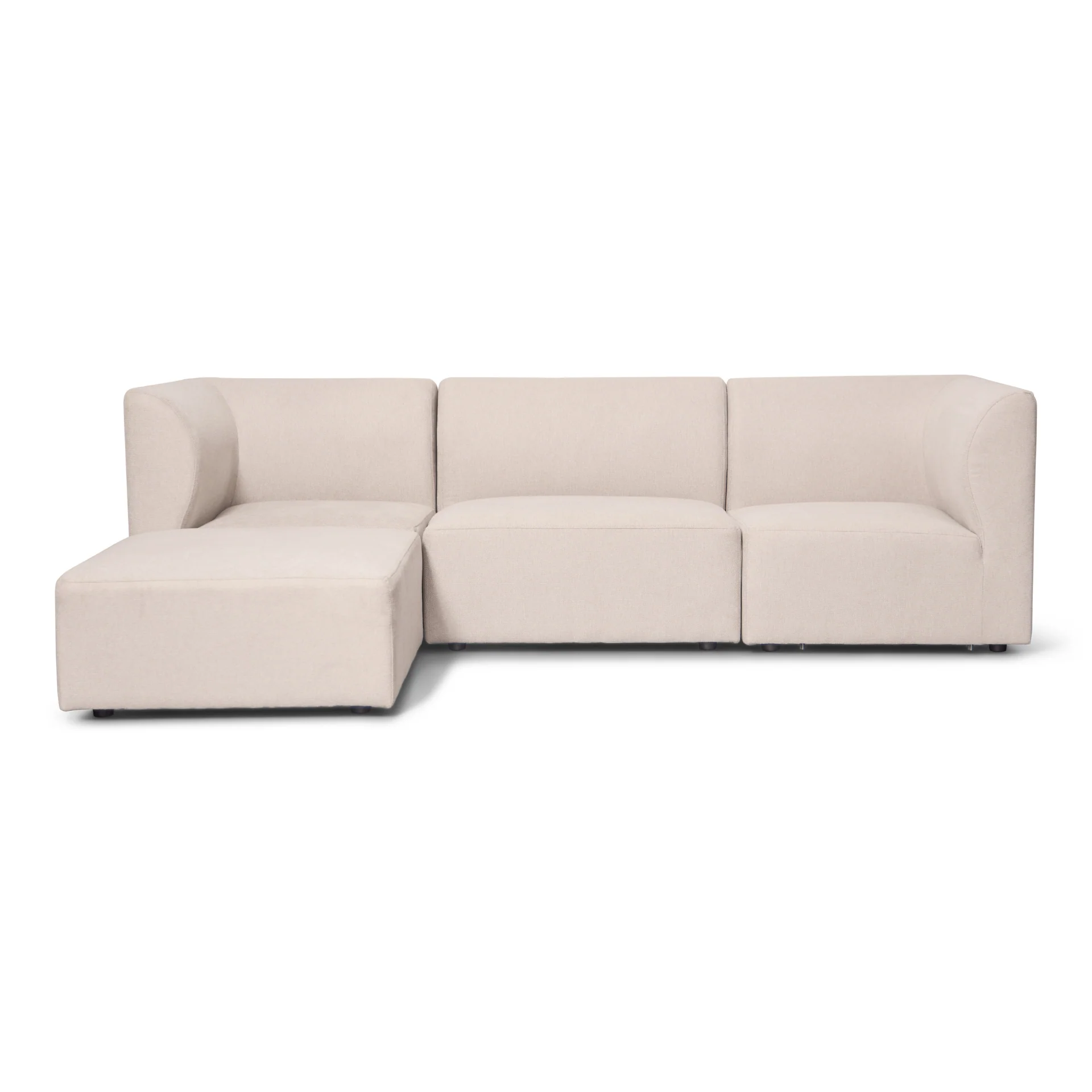 Emilia modulsoffa i beige 3 moduler höger- och vänstervänd schäslong L: 243 X D: 158 X H: 72 cm - Image 3