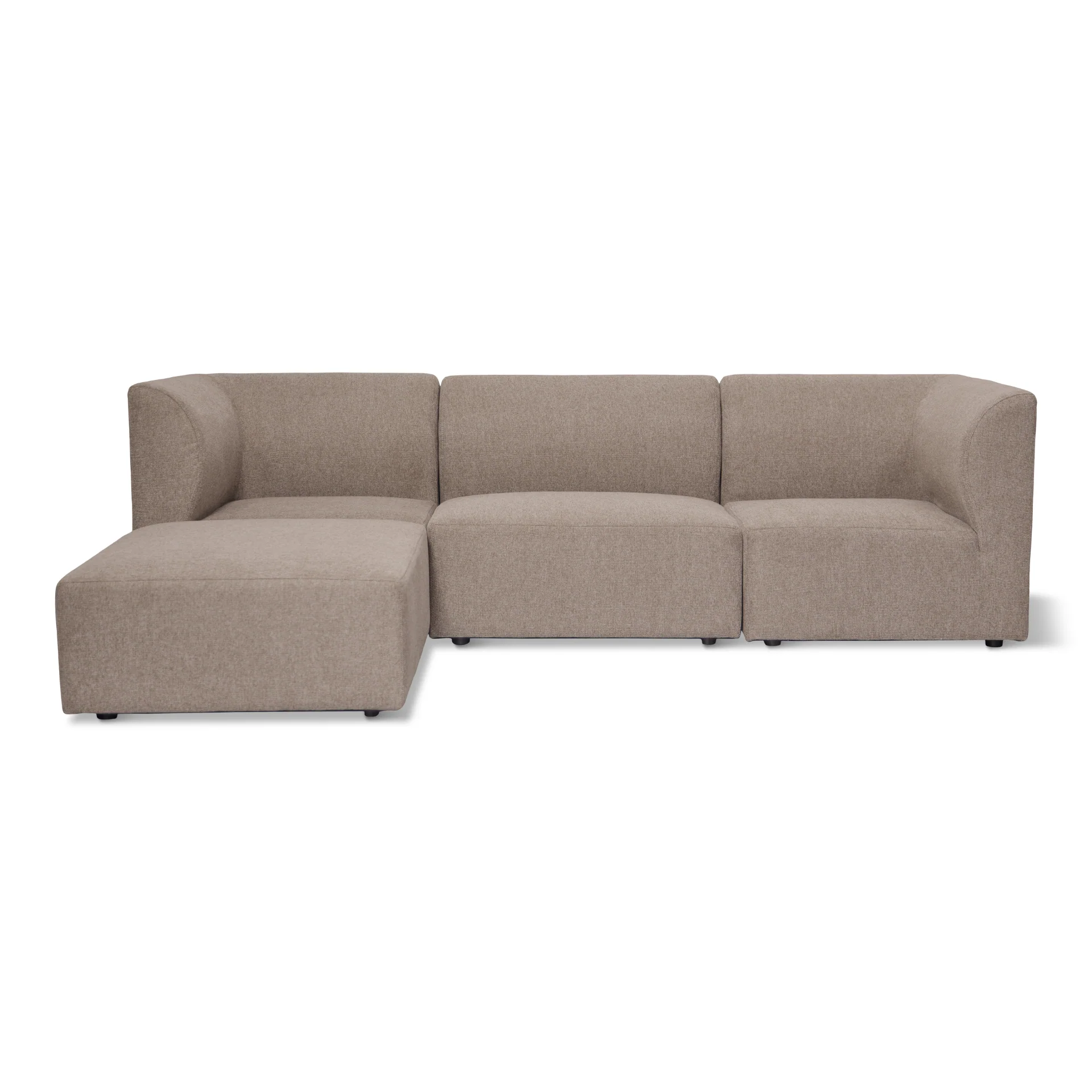 Emilia modulsoffa i sand 3 moduler höger- och vänstervänd schäslong L: 243 X D: 158 X H: 72 cm - Image 2
