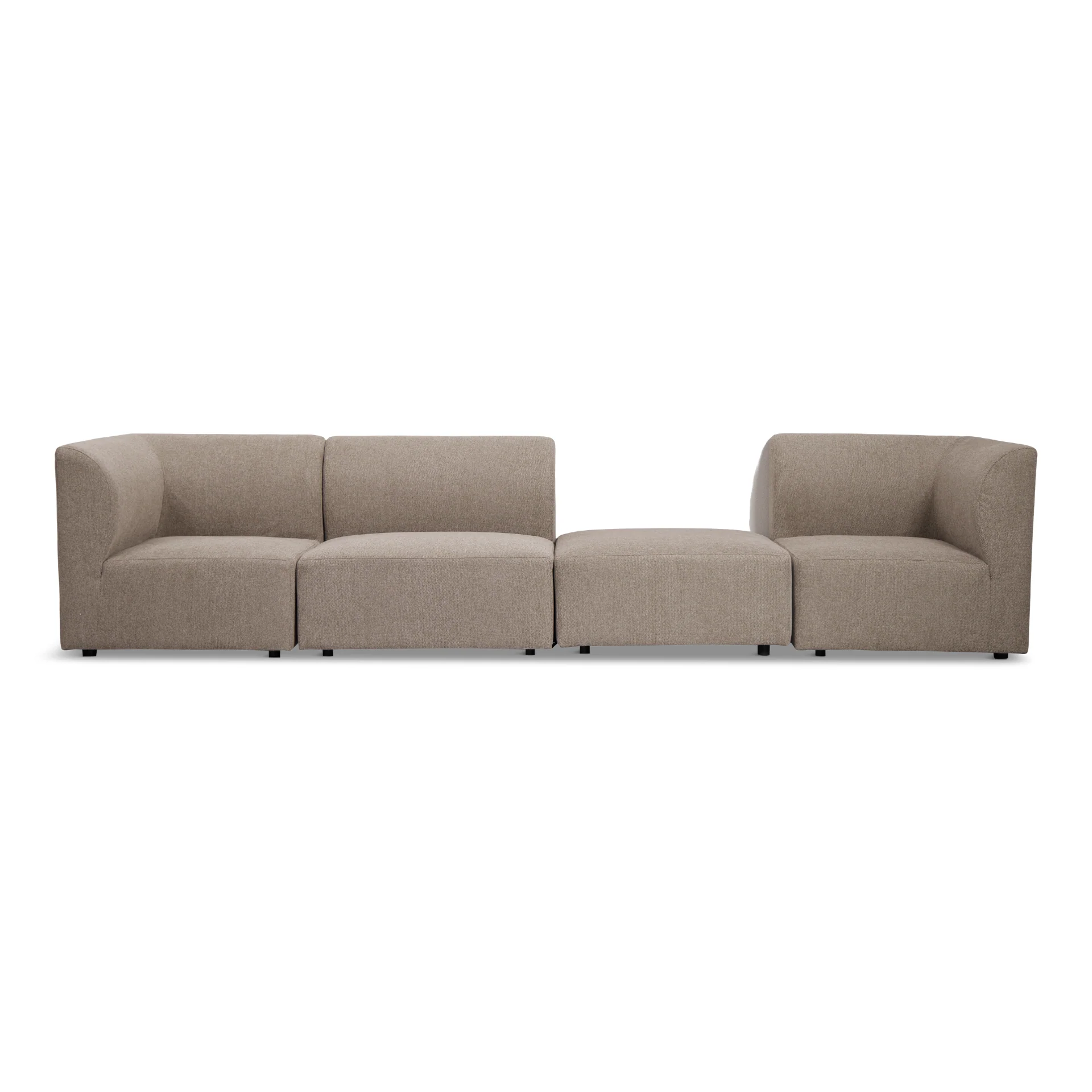 Emilia modulsoffa i sand 3 moduler höger- och vänstervänd schäslong L: 243 X D: 158 X H: 72 cm - Image 3