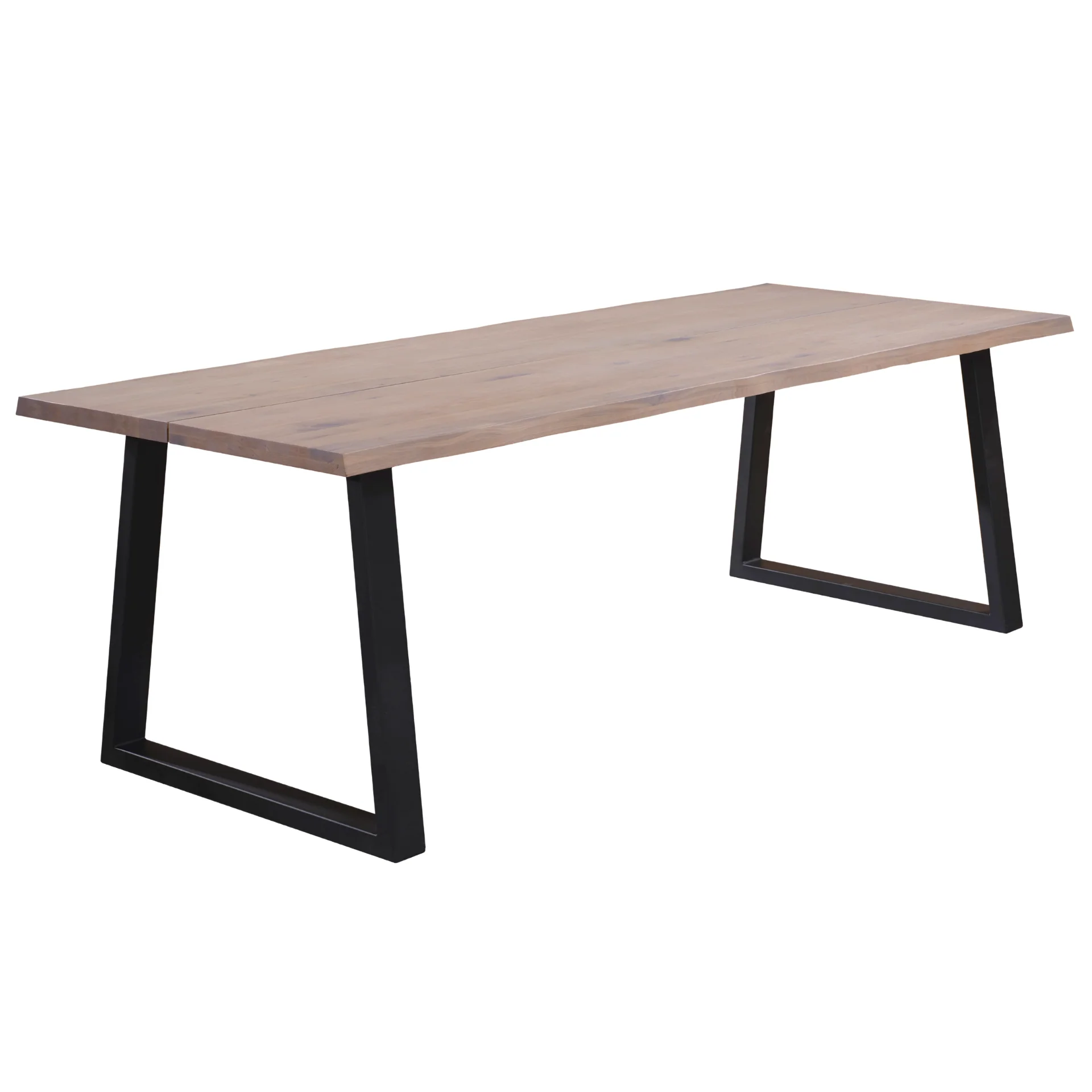 Esther plankbord - 300x95 cm - i vitoljad ek med fyrkantiga ben - (Förberett för tilläggsskivor)