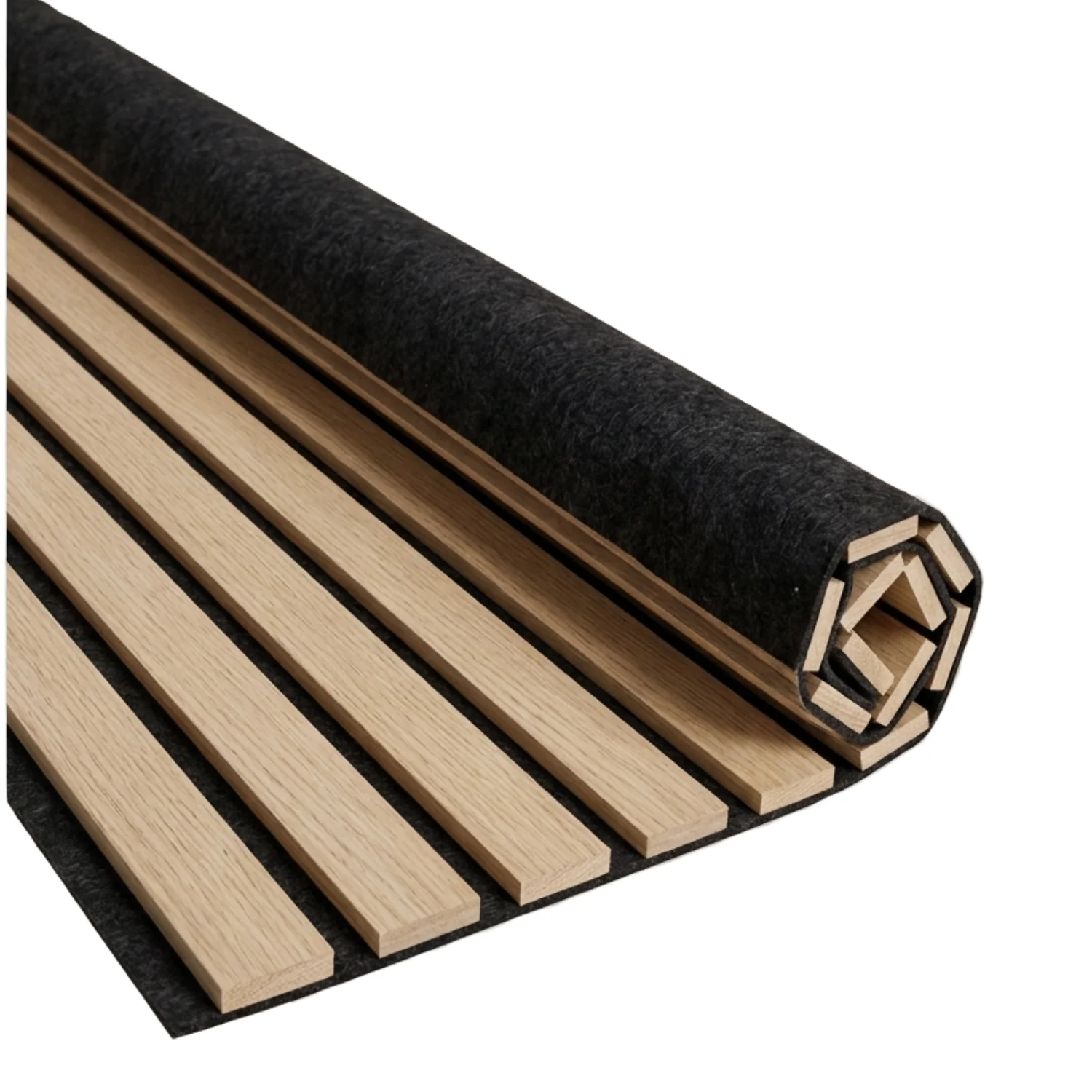 Flexibel akustikpanel i ekfanér 1200x520x18 mm
