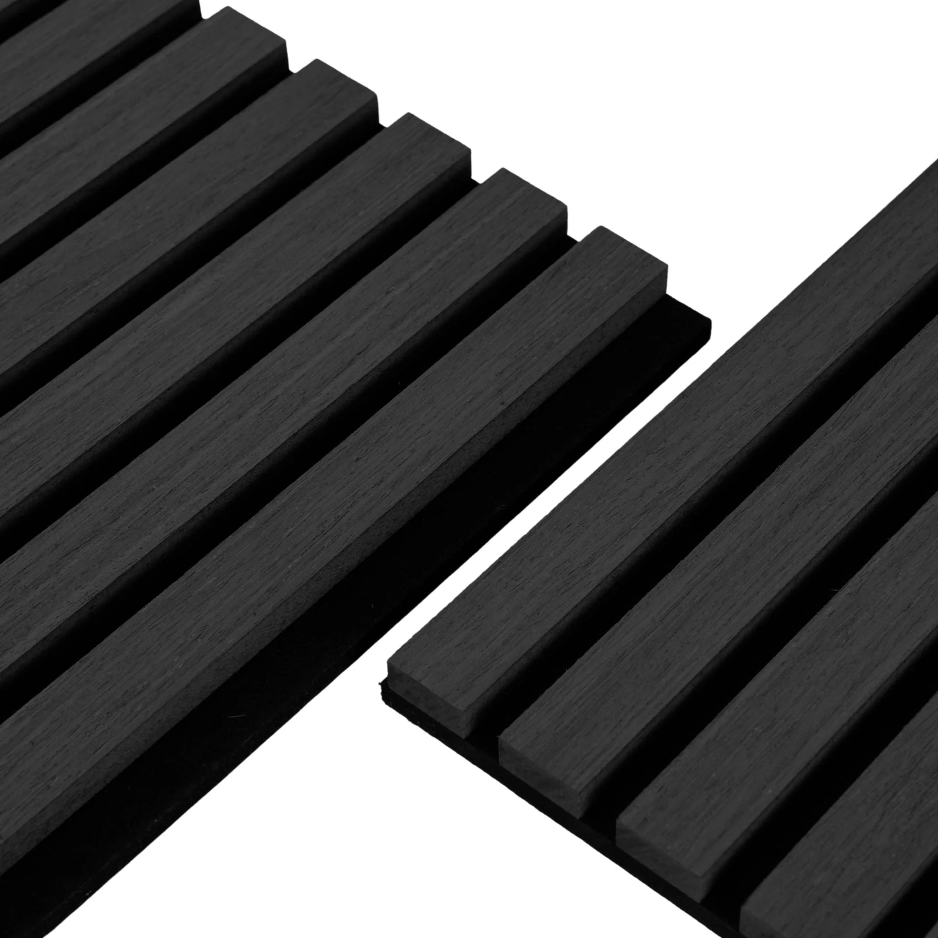 Flexibel akustikpanel i svart ekfanér 1200x520x18 mm - Image 4